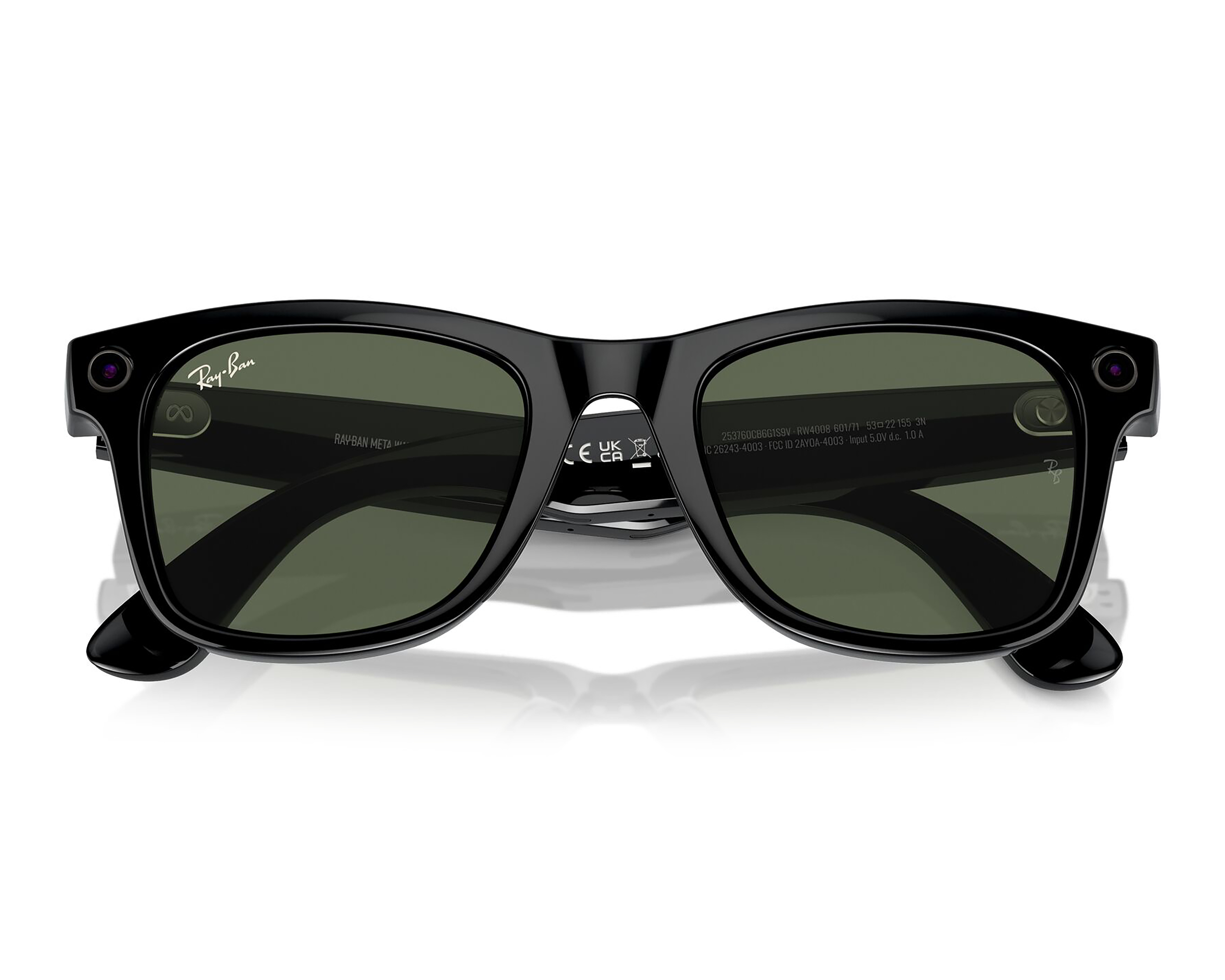 Foto 5 pulgar | Foto 4 | Ray-Ban Meta Wayfarer Negro Mate Solares