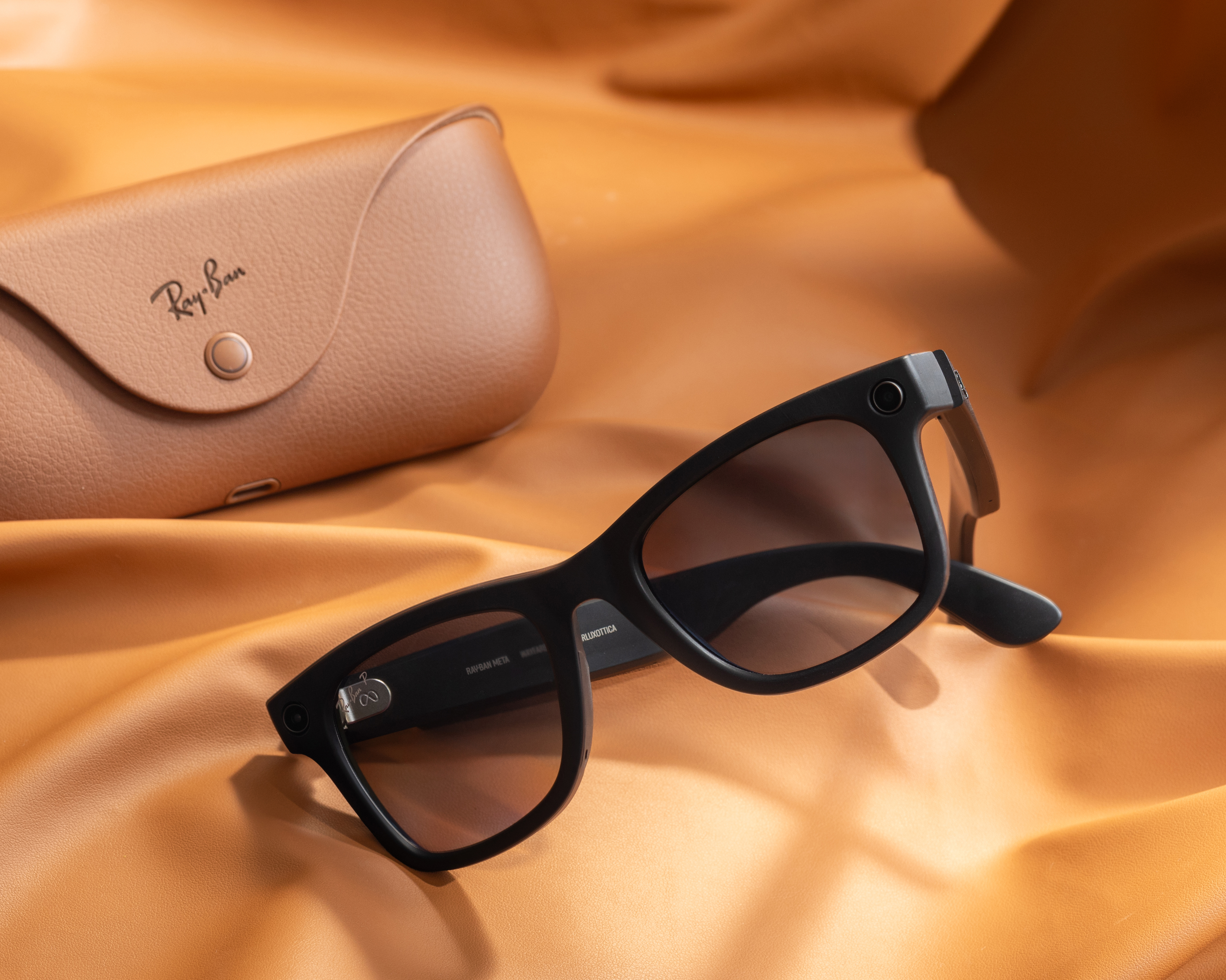 Foto 6 | Foto 6 | Ray-Ban Meta Wayfarer Negro Mate Solares