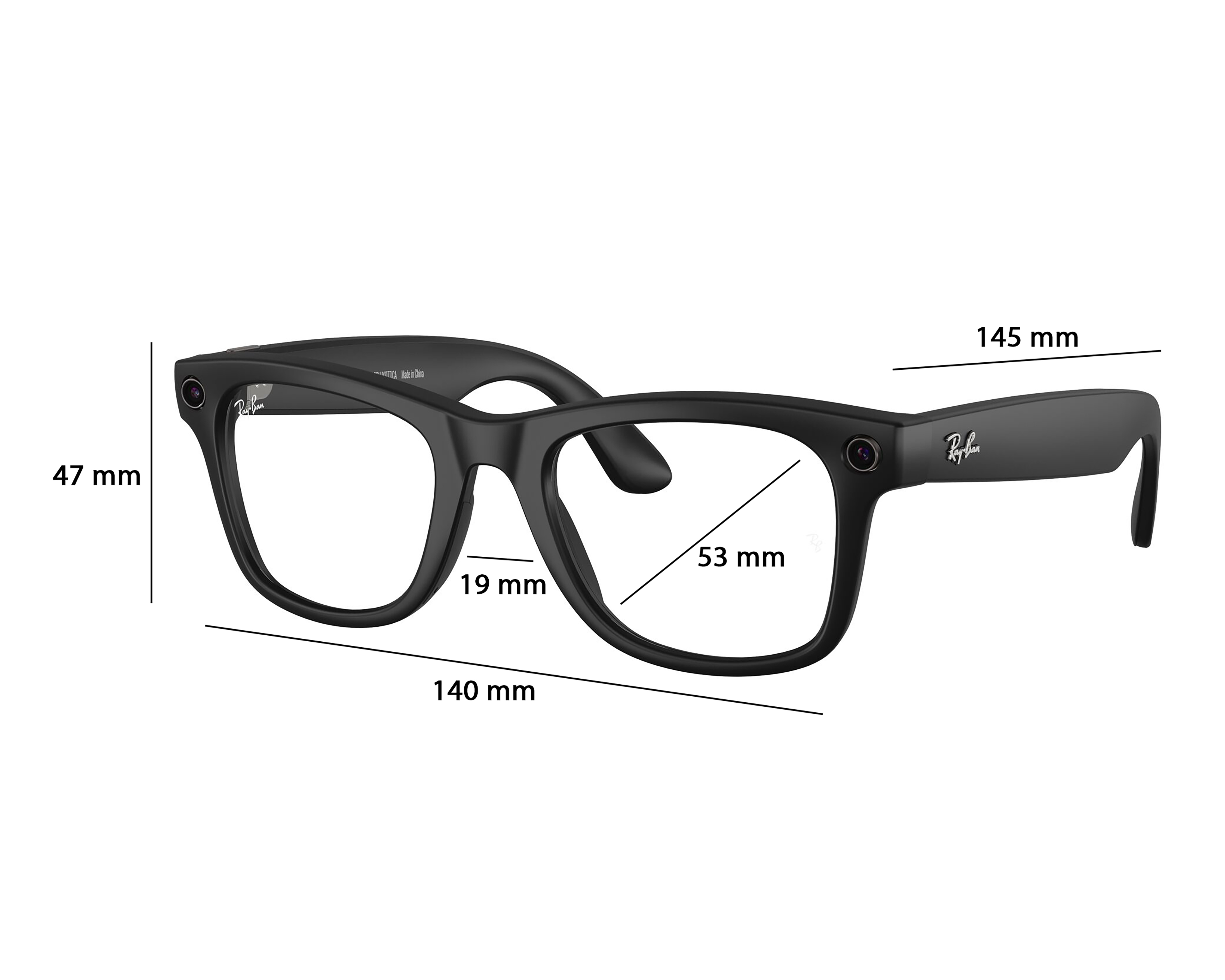 Foto 9 | Foto 9 | Ray-Ban Meta Wayfarer Negro Mate Transitions