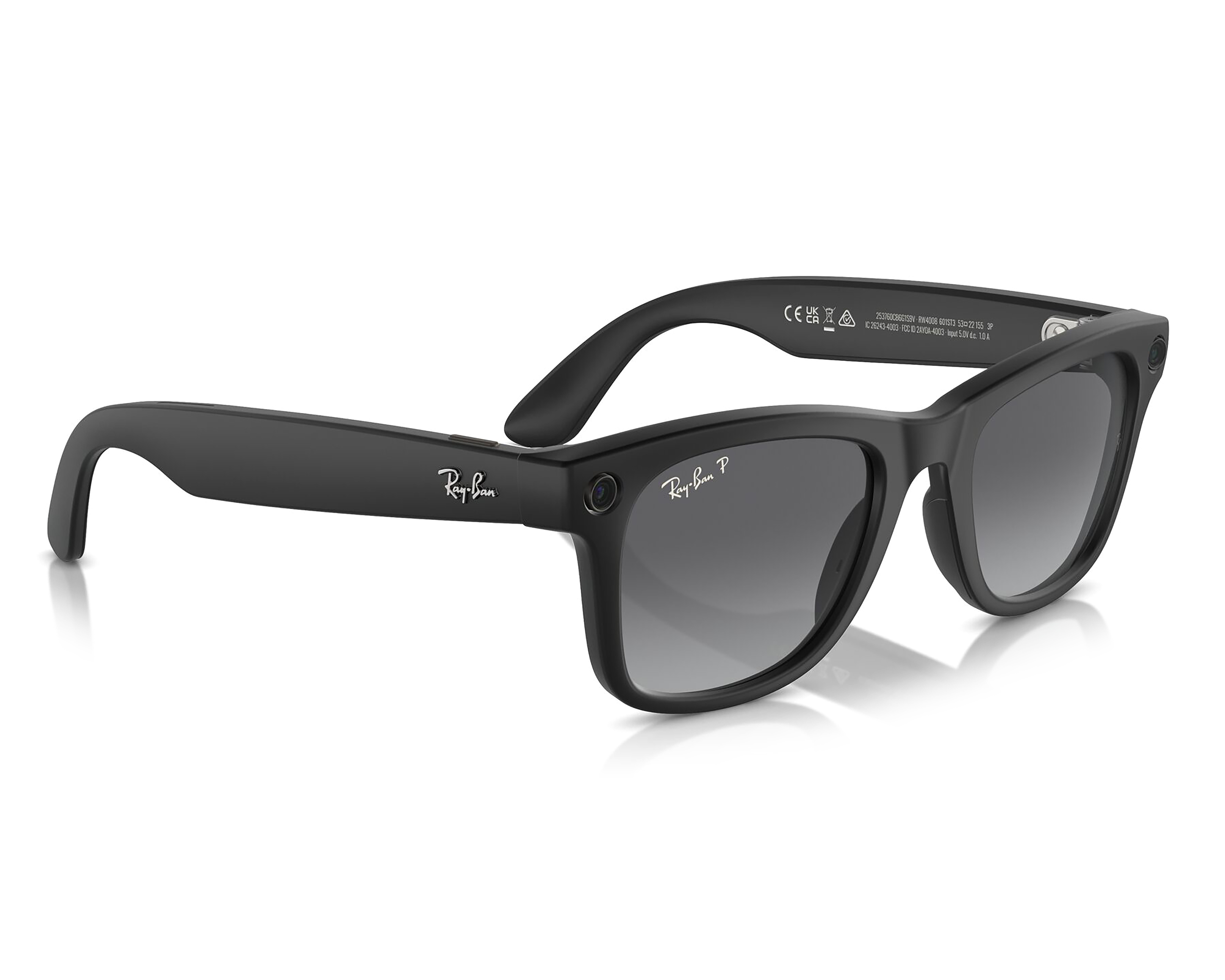 Foto 2 pulgar | Foto 1 | Ray-Ban Meta Wayfarer Negro Mate Polarizados
