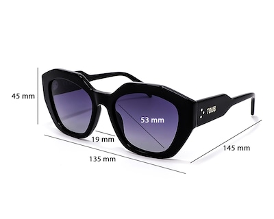 Foto 5 | Foto 5 | Lentes de Sol para Mujer TOUS Rectangulares 00C95 Negros