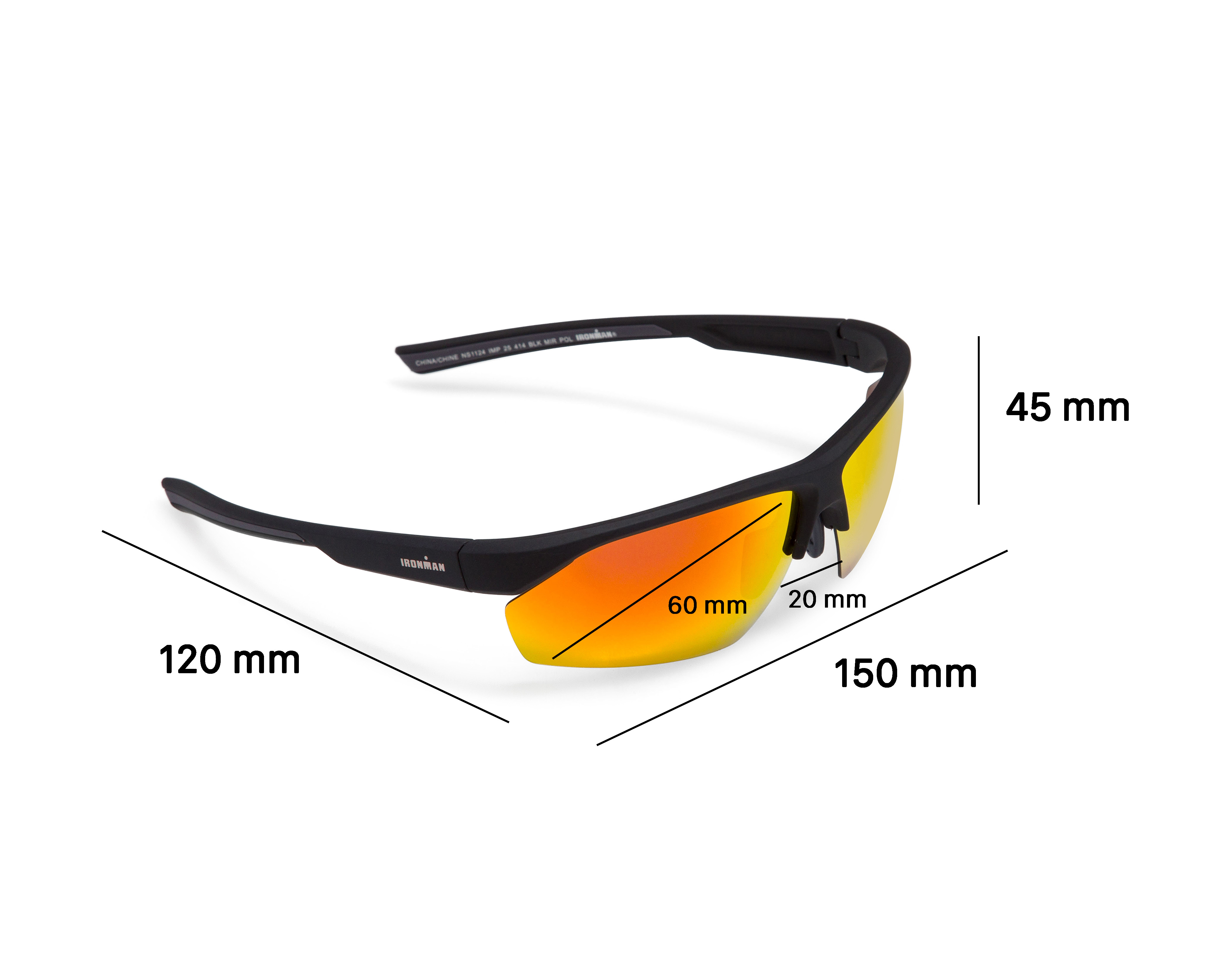 Foto 8 pulgar | Foto 7 | Lentes de Sol para Hombre Ironman Deportivos Negros