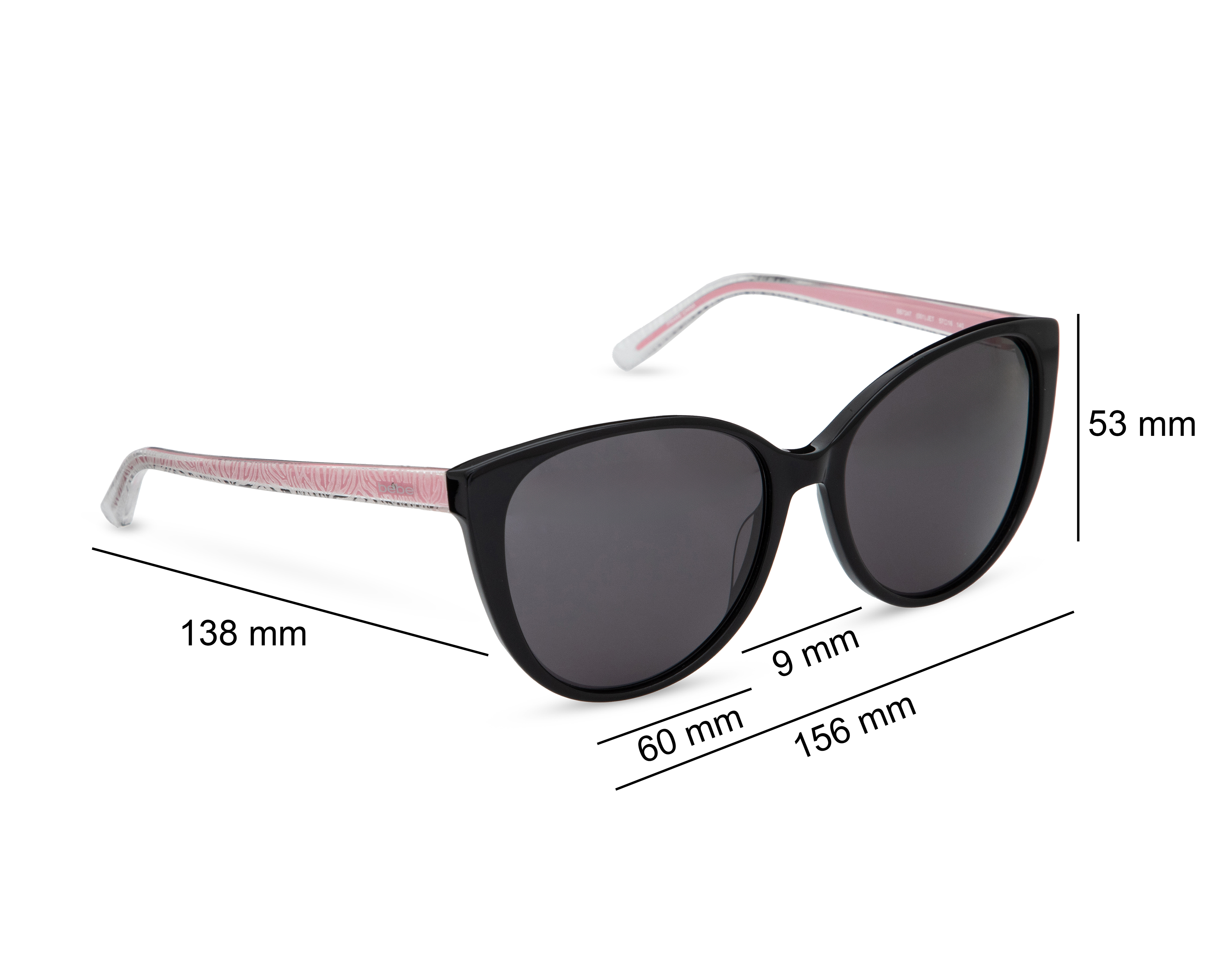 Foto 7 | Foto 7 | Lentes de Sol para Mujer Bebe Redondos BB7247-5716-001 Negros