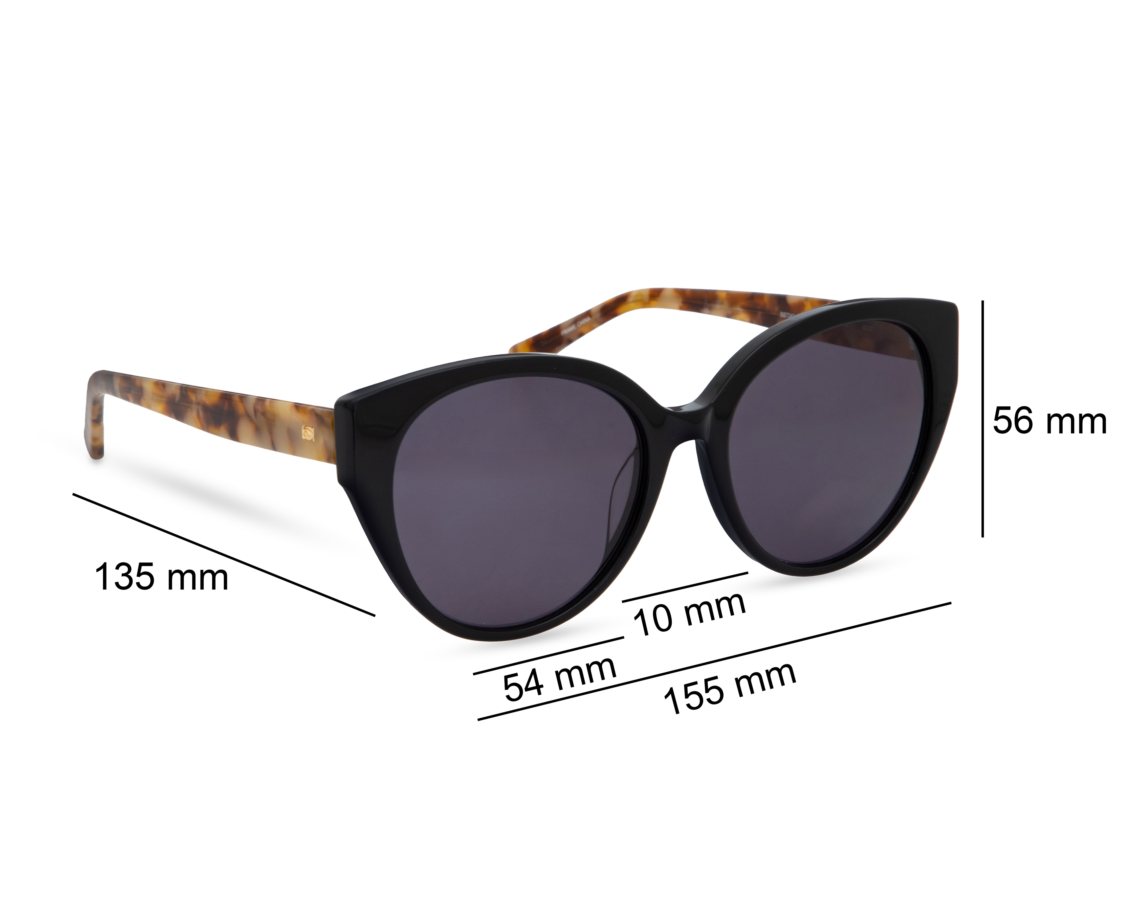 Foto 7 | Foto 7 | Lentes de Sol para Mujer Bebe Redondos Negros