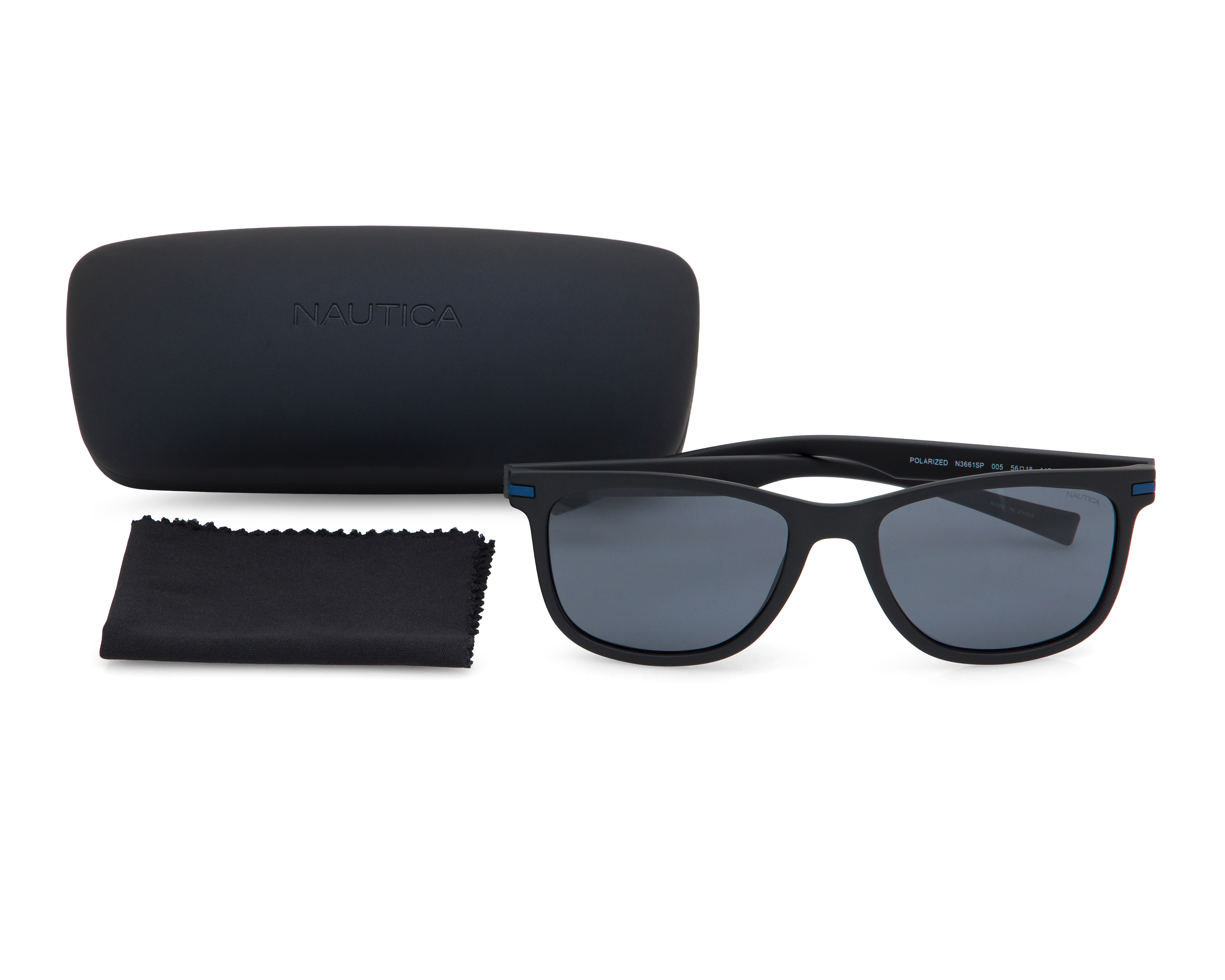 Foto 6 pulgar | Foto 5 | Lentes de Sol para Hombre Nautica Rectangulares Negros