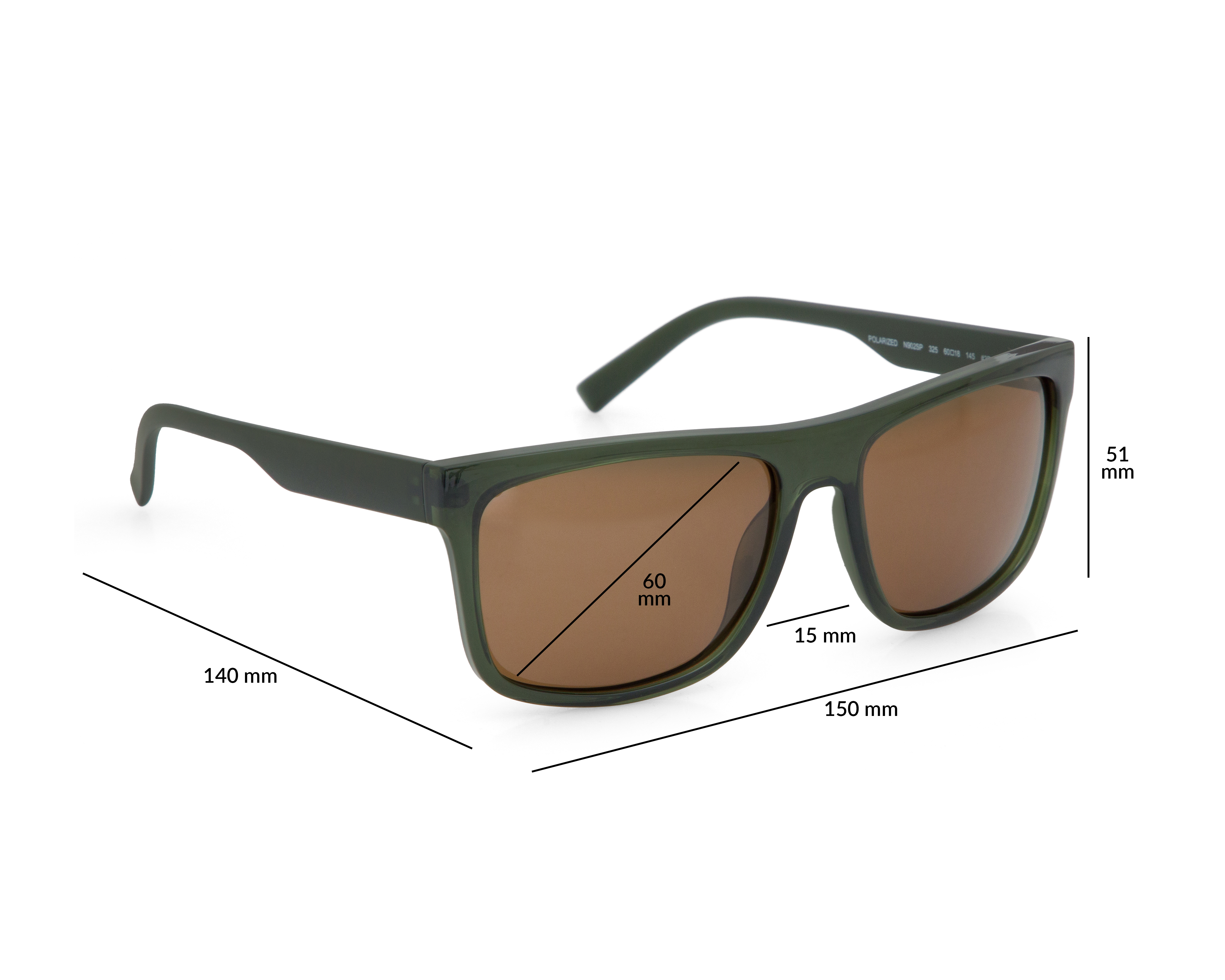 Foto 8 pulgar | Foto 7 | Lentes de Sol para Hombre Nautica Rectangulares Verde Olivo