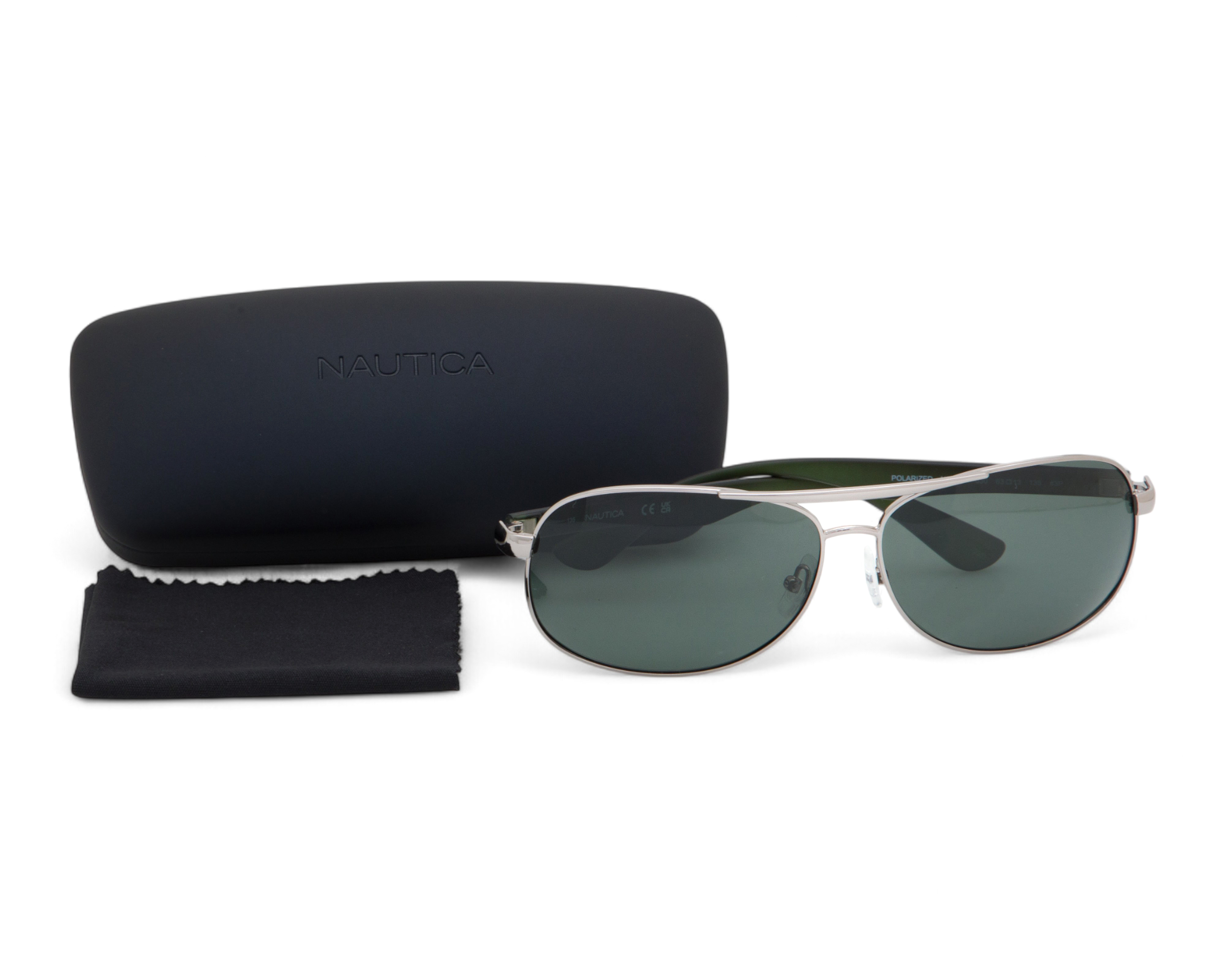 Foto 6 pulgar | Foto 5 | Lentes de Sol para Hombre Nautica Aviador Plateados