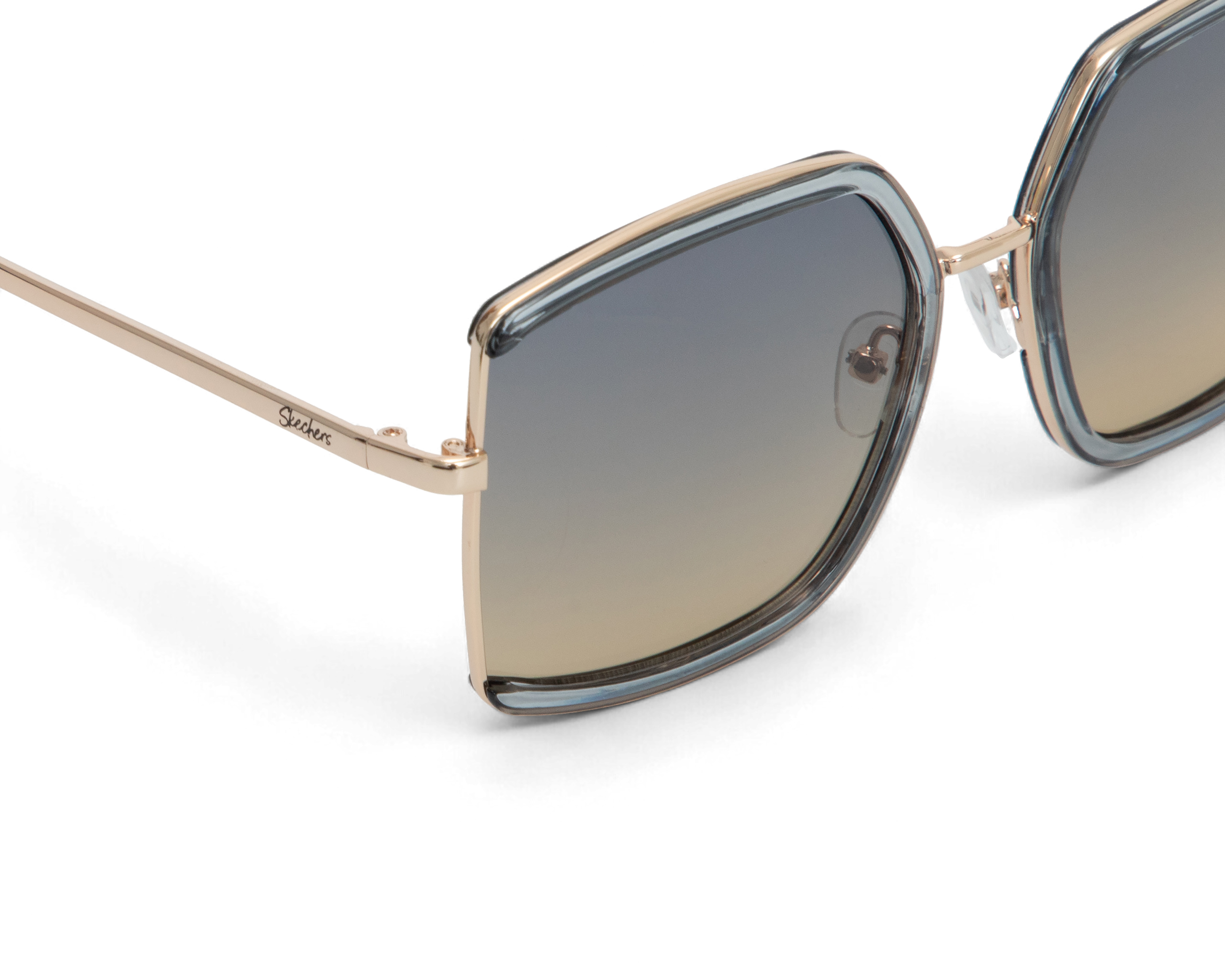 Foto 5 pulgar | Foto 4 | Lentes de Sol para Mujer Skechers Cuadrados SE6156 Dorados