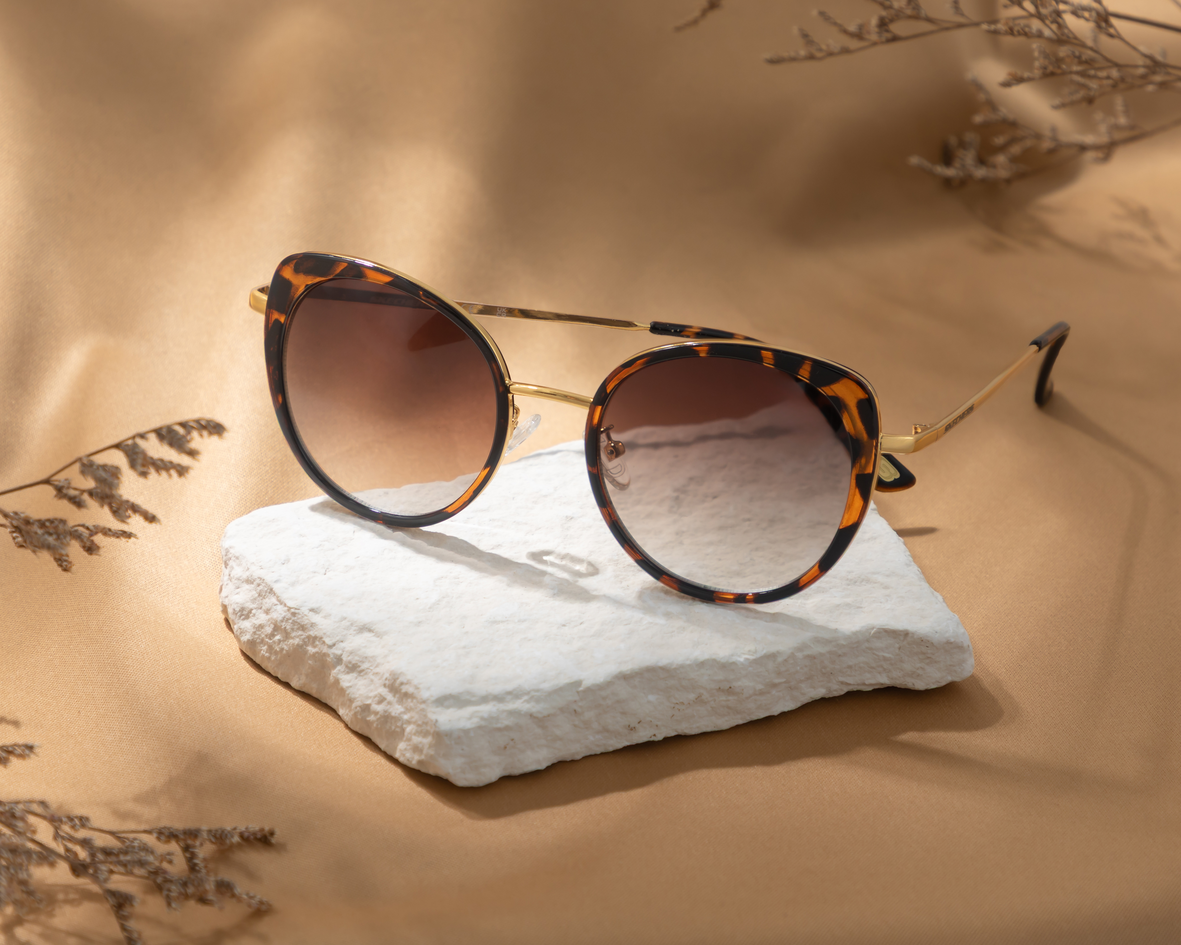 Foto 5 | Foto 5 | Lentes de Sol para Mujer Skechers Cat Eye SE6156  Dorados