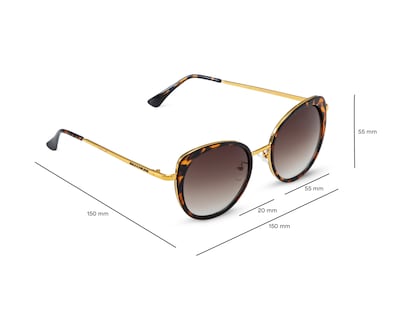 Foto 6 | Foto 6 | Lentes de Sol para Mujer Skechers Cat Eye SE6156 Dorados