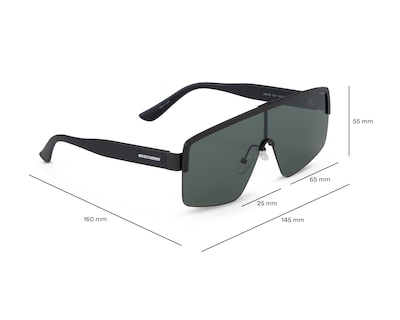 Foto 6 | Foto 6 | Lentes de Sol para Hombre Skechers Cuadrados SE6199 Negros