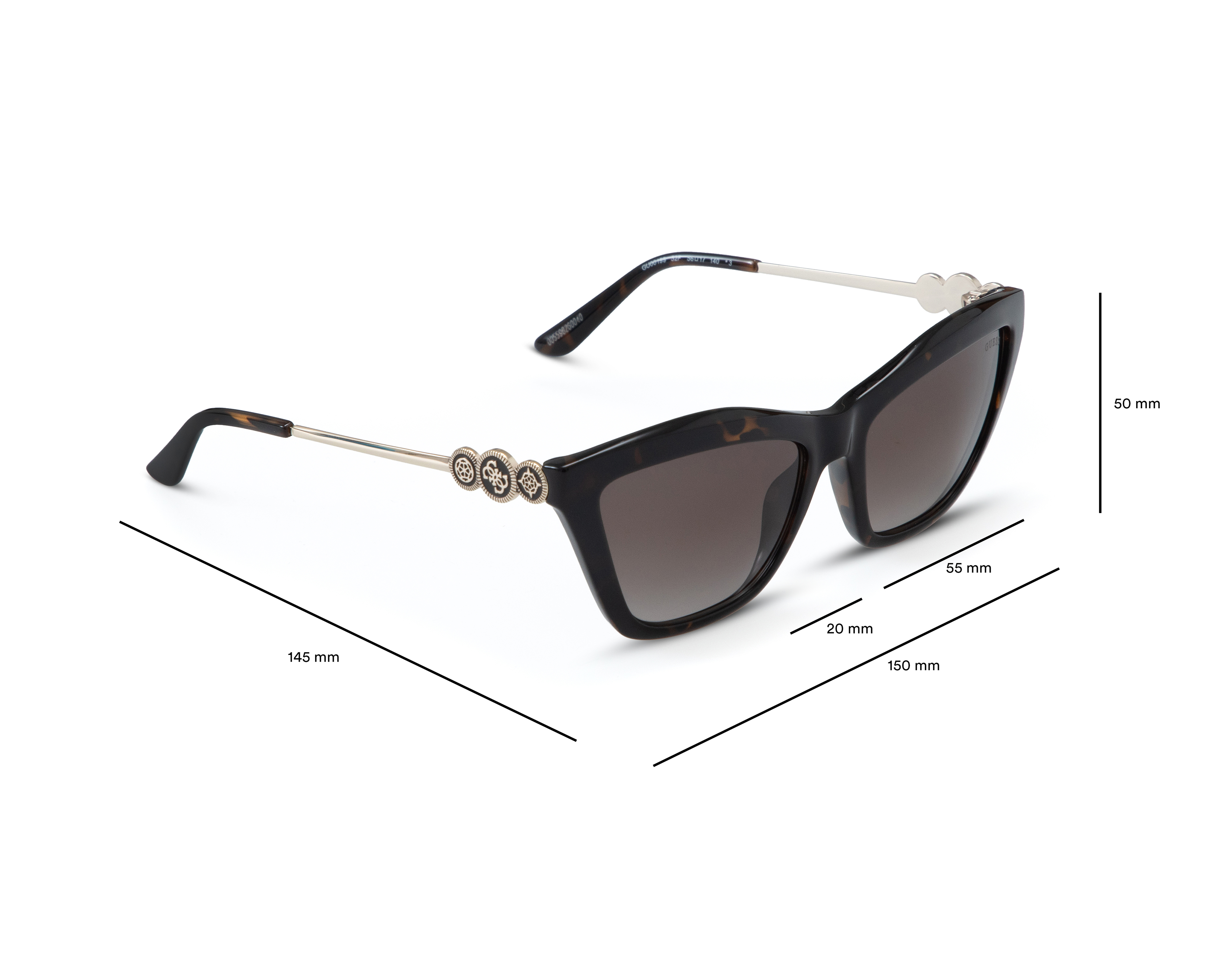 Foto 8 pulgar | Foto 7 | Lentes de Sol para Mujer Guess Wayfarer Havana