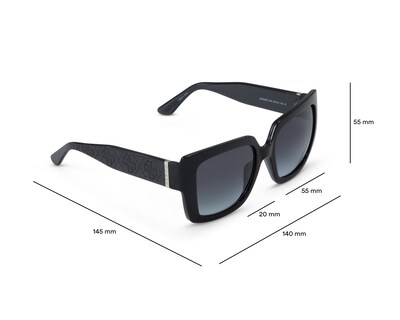 Foto 7 | Foto 7 | Lentes de Sol para Mujer Guess Cuadrados GU001915647F Negros