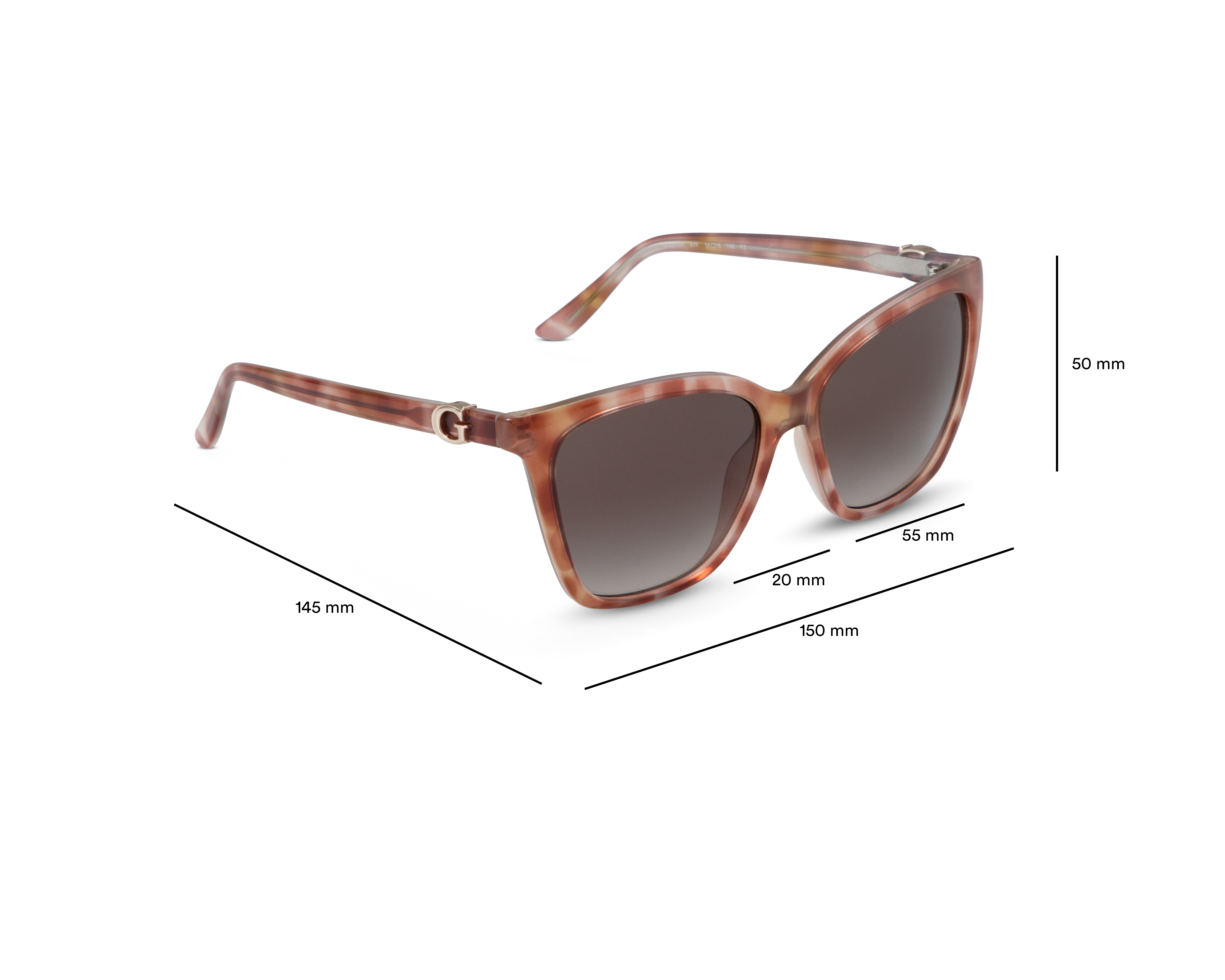 Foto 8 pulgar | Foto 7 | Lentes de Sol para Mujer Guess Cat Eye GU001915647F Marrón