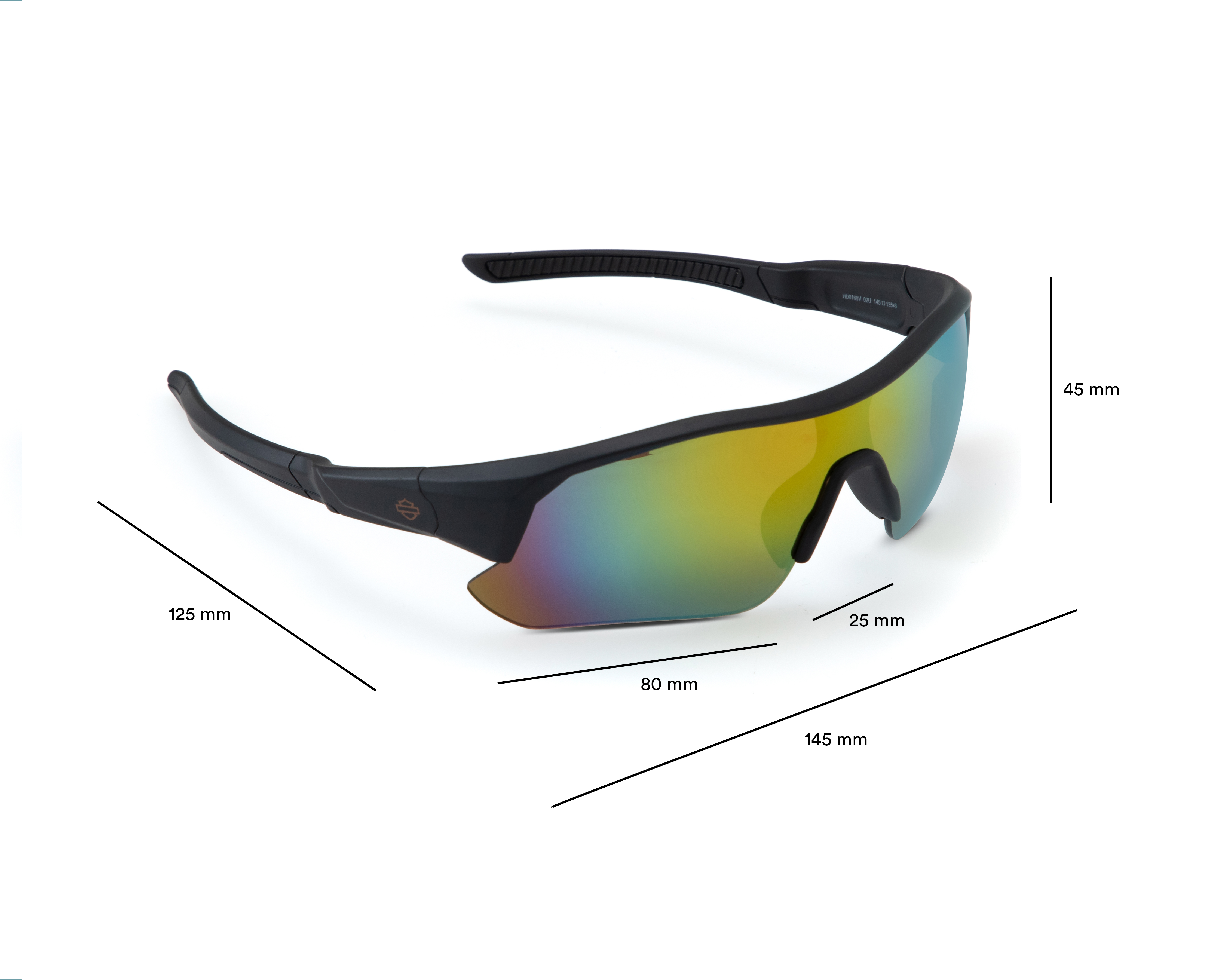 Foto 7 pulgar | Foto 6 | Lentes de Sol para Hombre Harley Davidson Deportivos HD0160V Negros