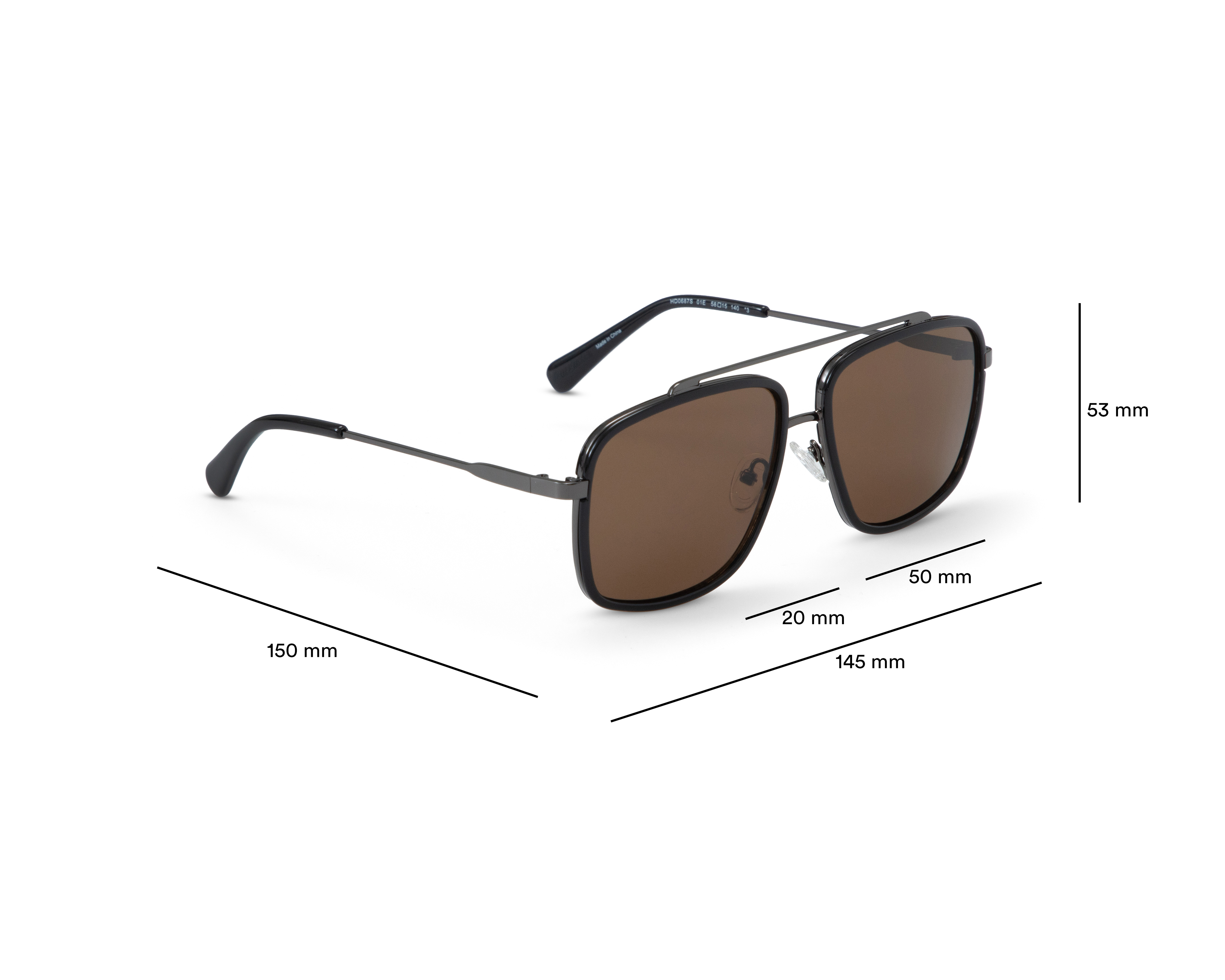 Foto 6 | Foto 6 | Lentes de Sol para Hombre Harley Davidson Aviador HD0687S Negros