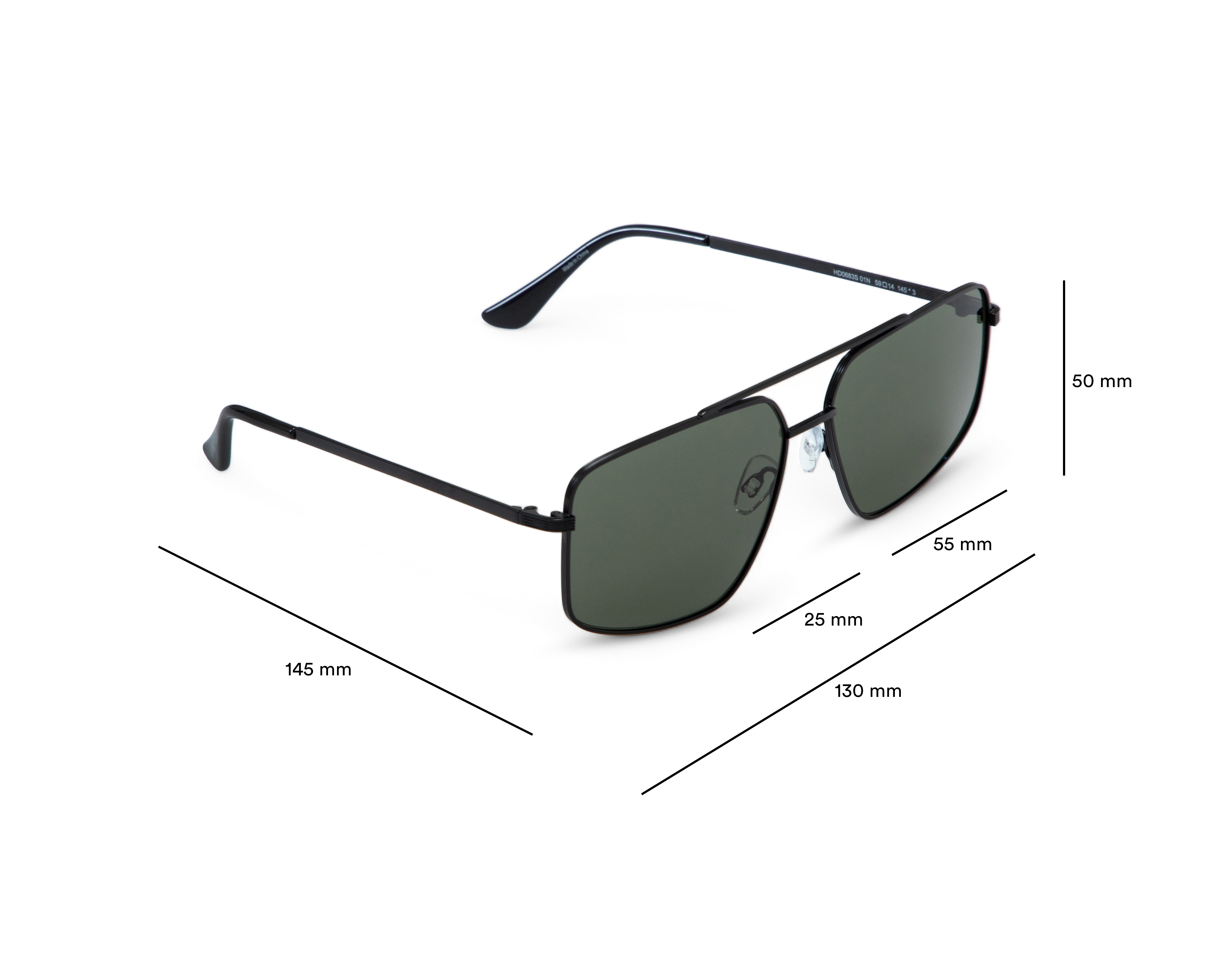 Foto 7 pulgar | Foto 6 | Lentes de sol Unisex Harley Davidson Rectangulares Negros
