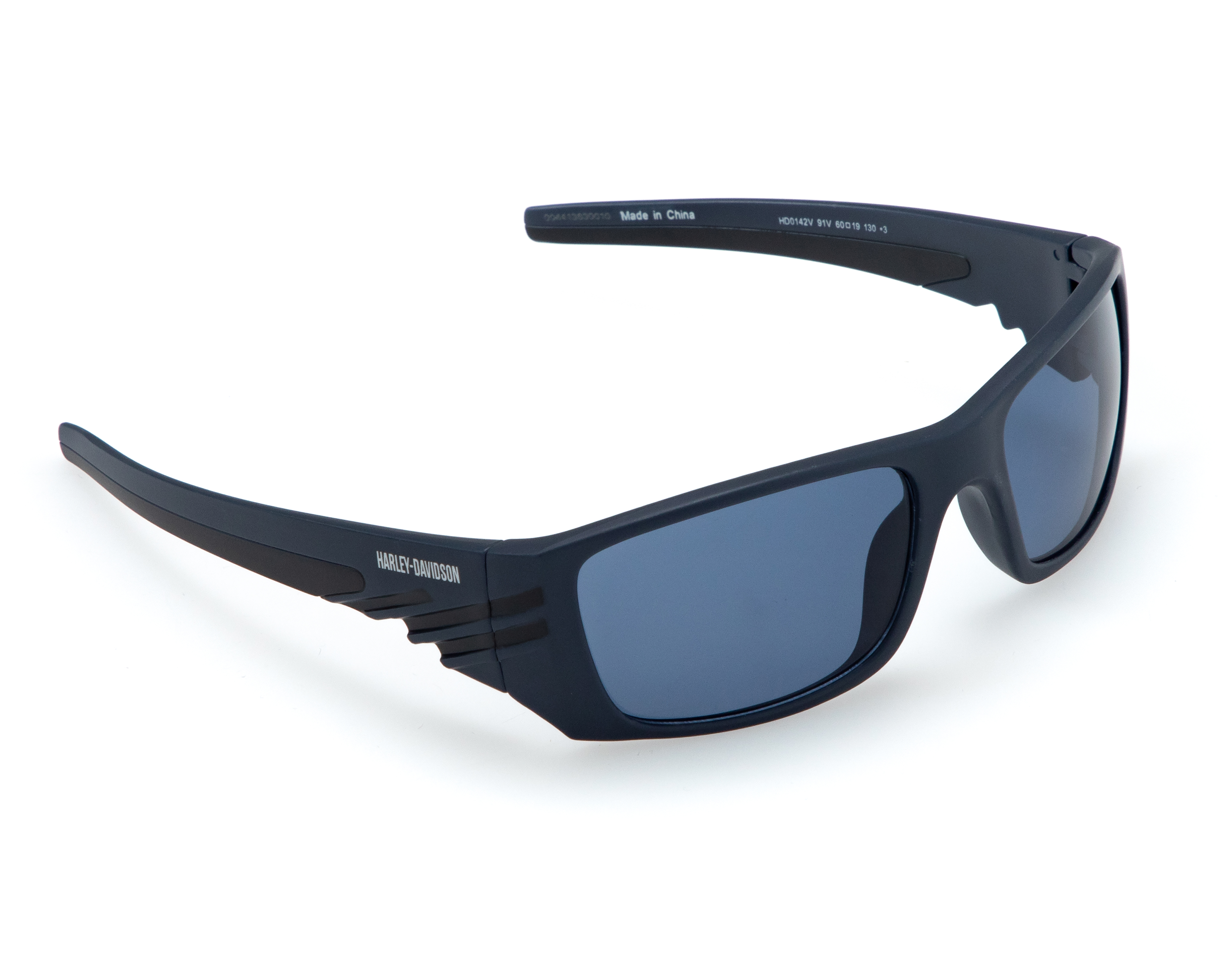 Lentes de Sol para Hombre Harley Davidson Rectangulares HD0142V Azul Marino