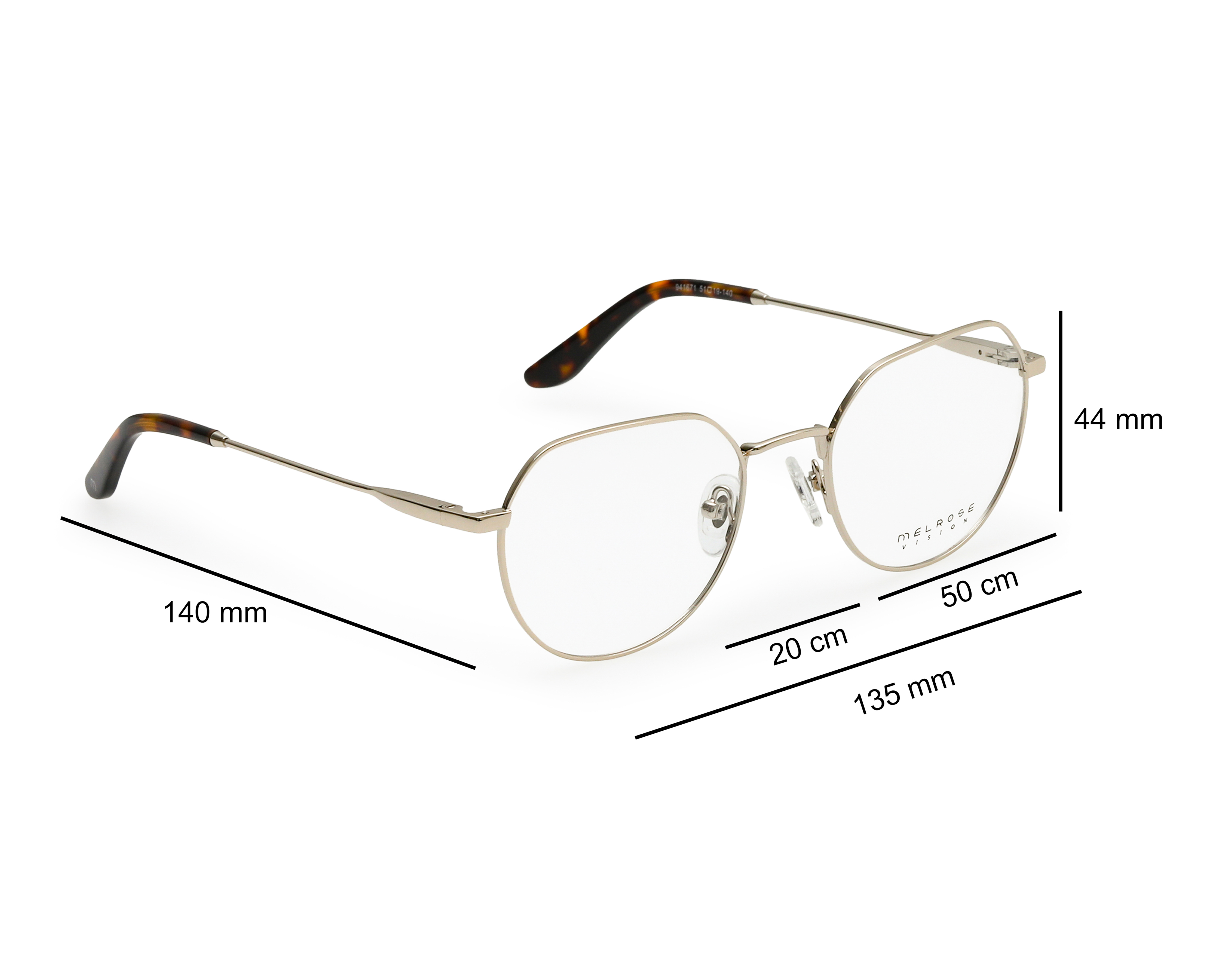 Foto 7 pulgar | Foto 6 | Armazón Oftálmico Melrose para Mujer Redondos Dorados