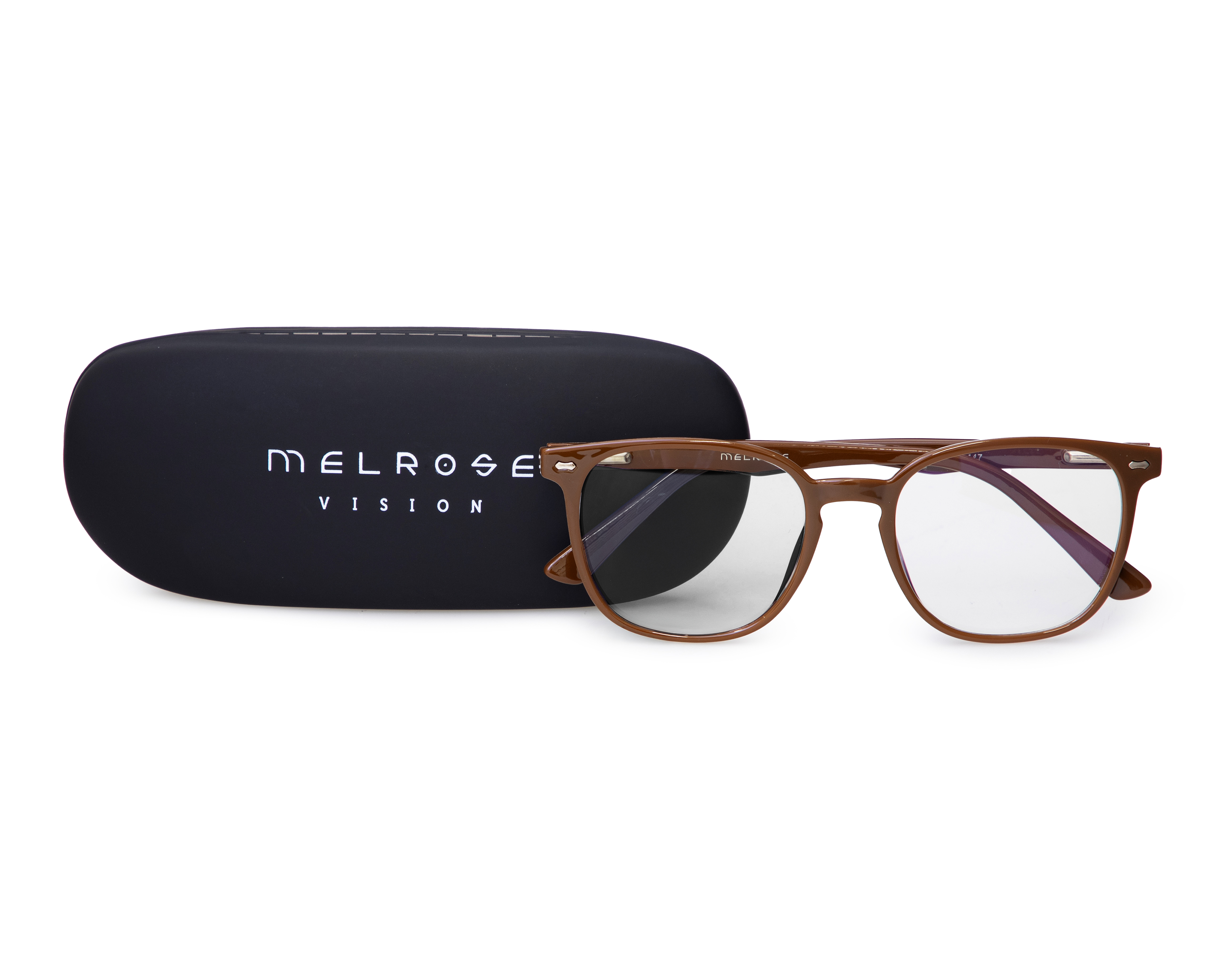 Foto 6 pulgar | Foto 5 | Armazón Oftálmico Unisex Melrose Wayfarer Café