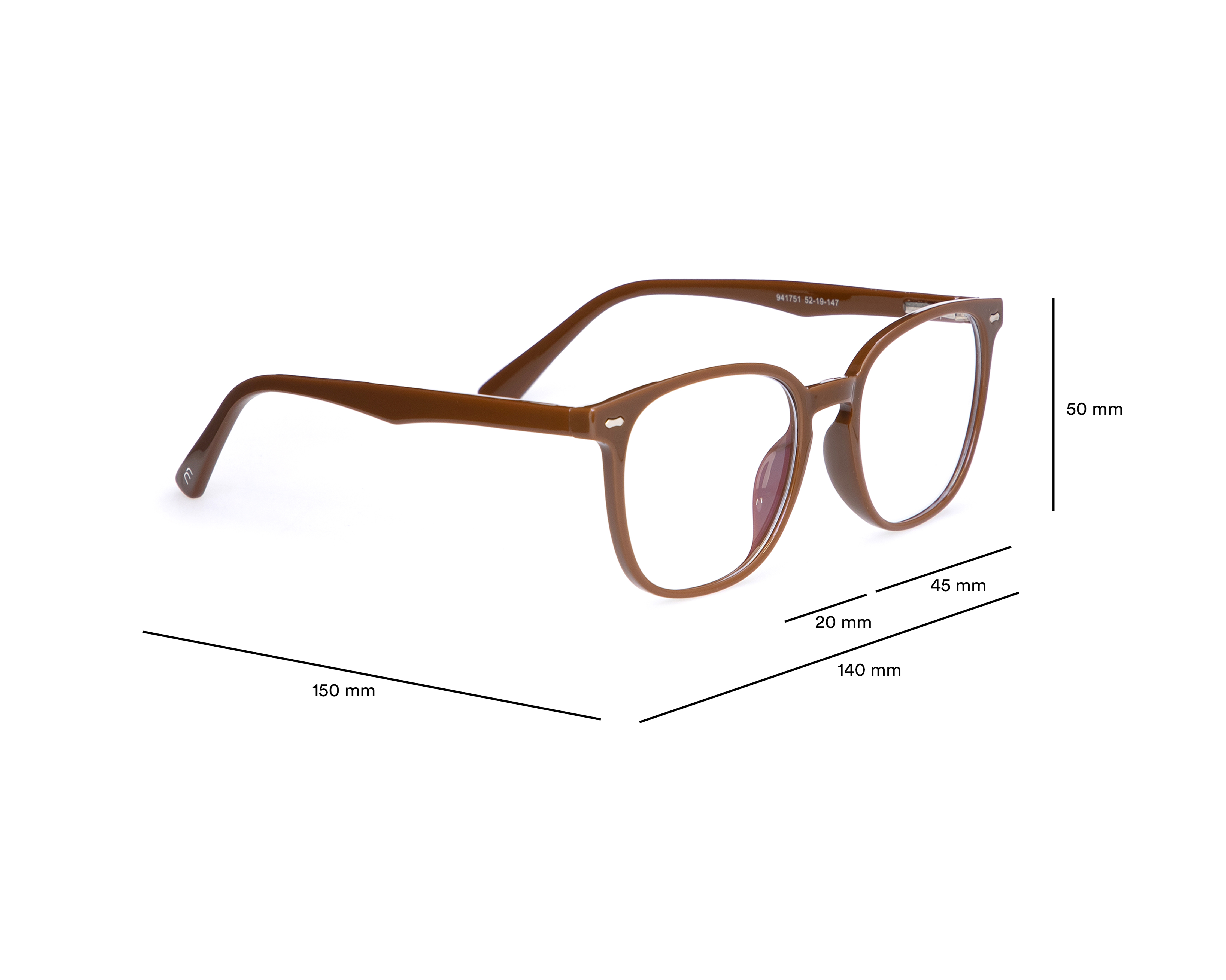 Foto 6 | Foto 6 | Armazón Oftálmico Unisex Melrose Wayfarer Café