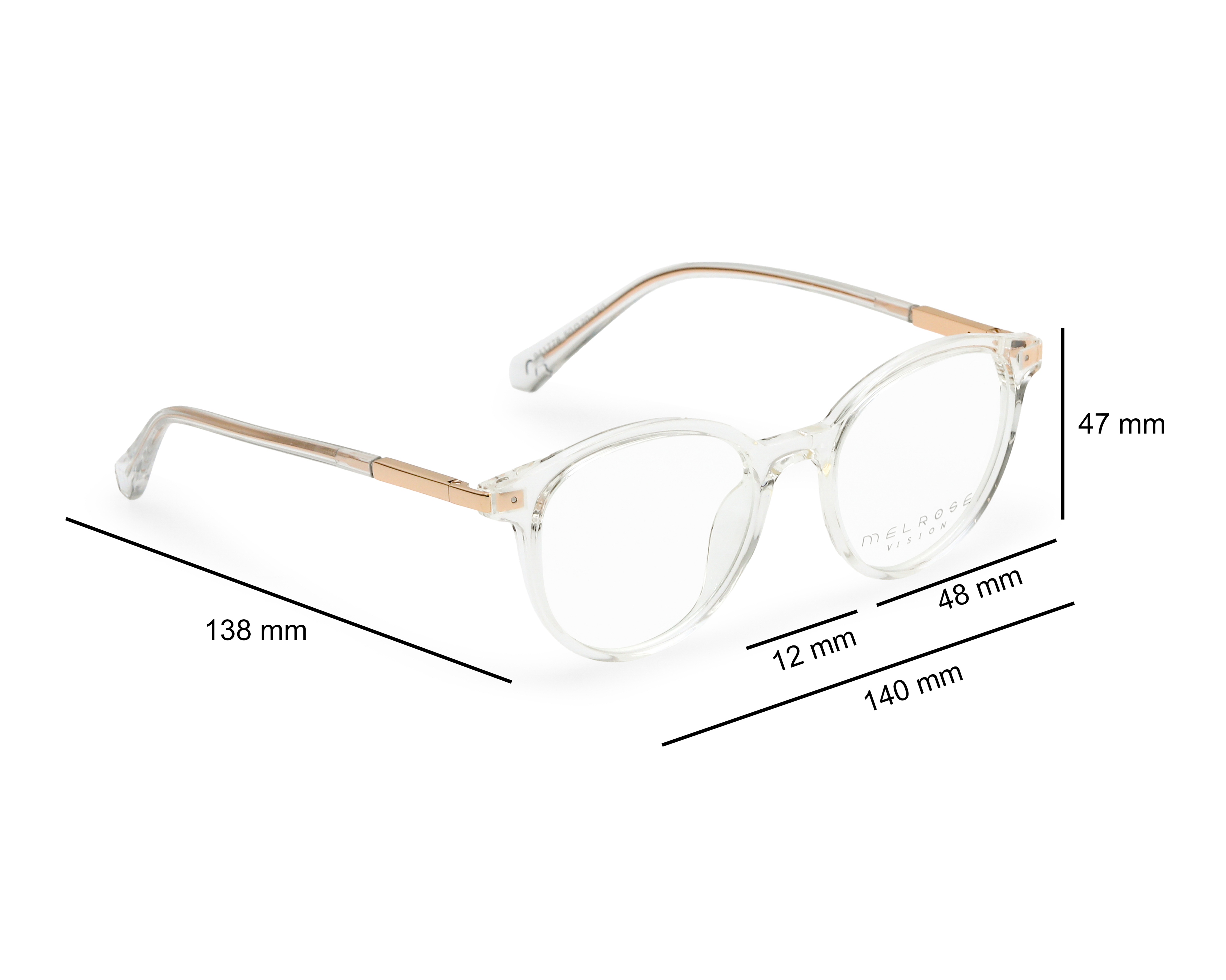 Foto 6 | Foto 6 | Armazón Oftálmico Melrose para Mujer Wayfarer Transparentes