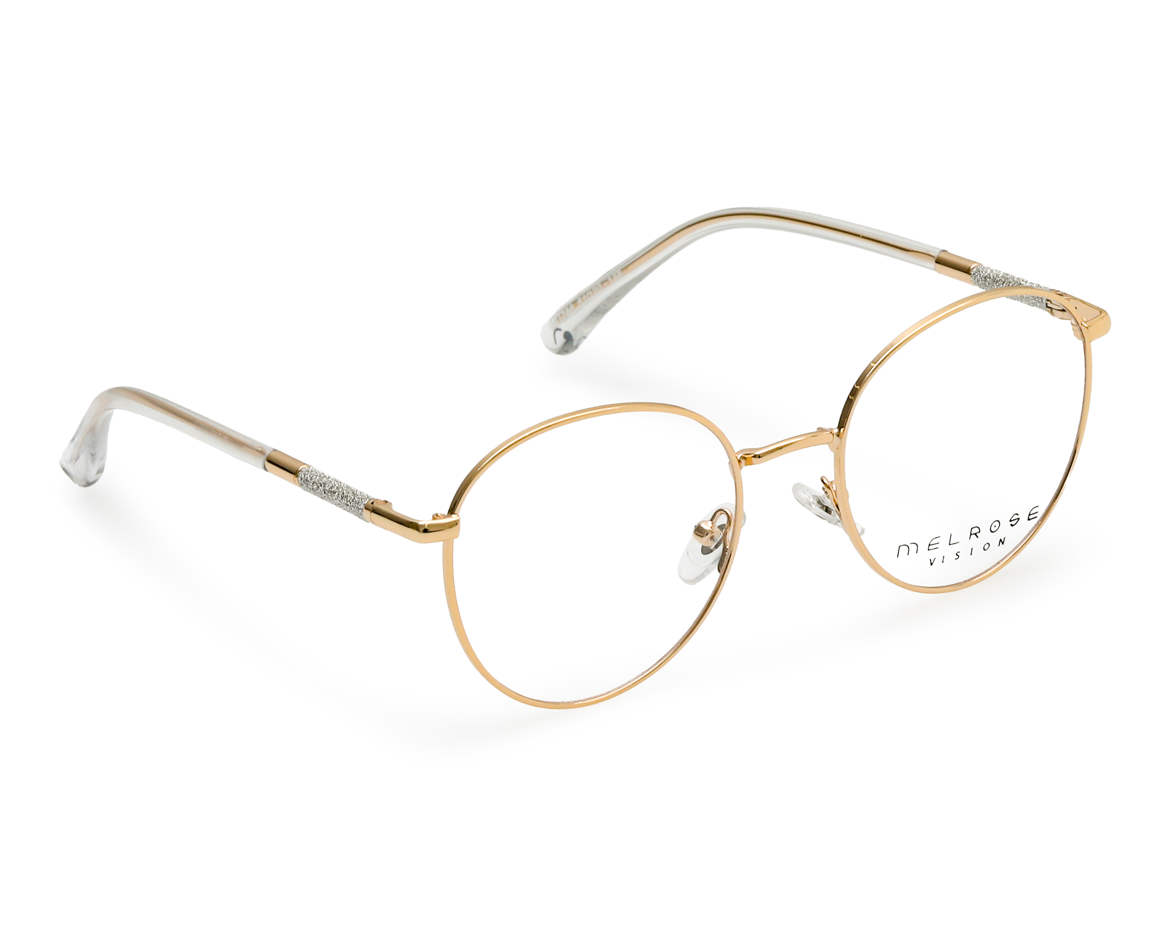 Armazón Oftálmico para Mujer Melrose Redondo Dorado