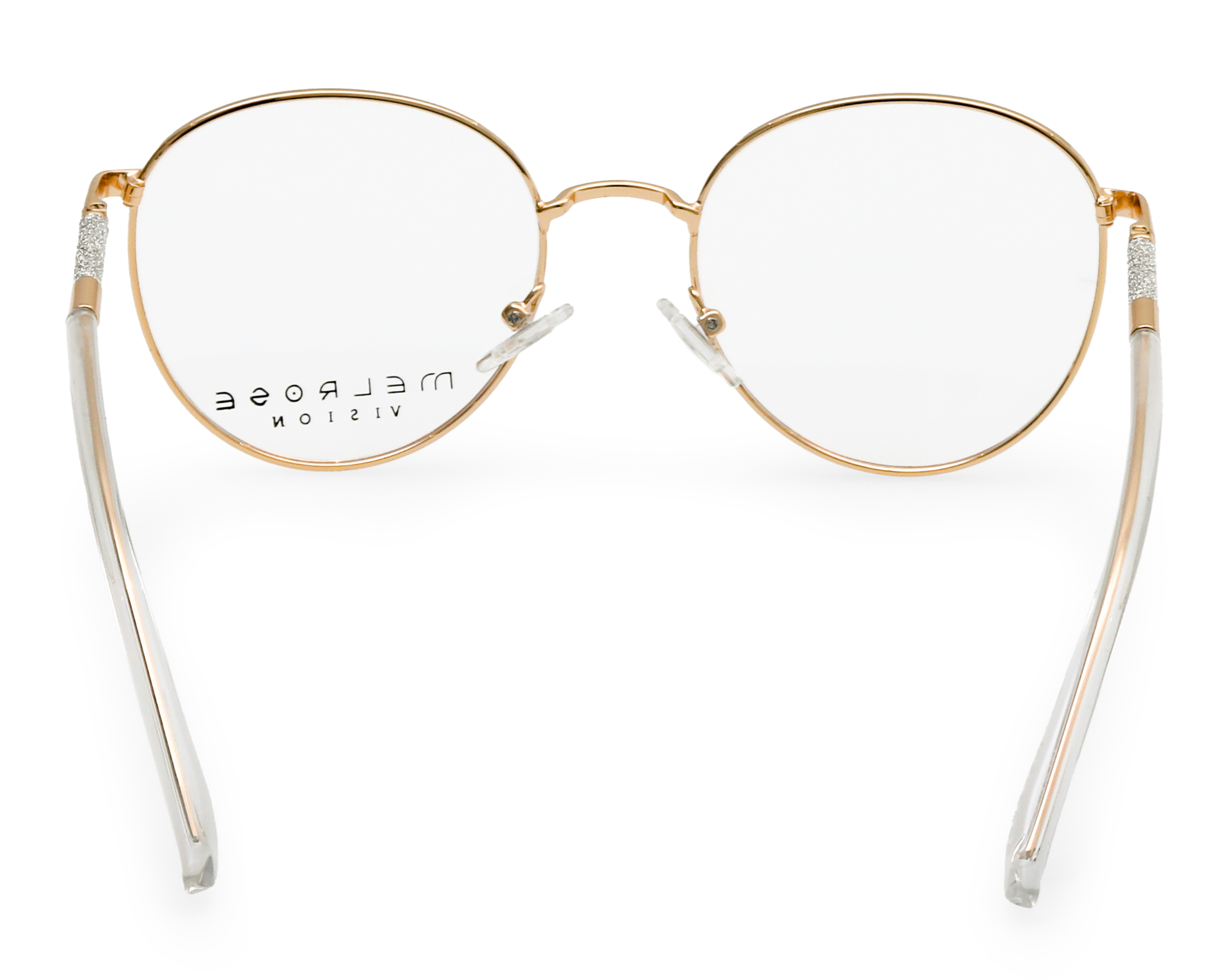 Foto 4 pulgar | Foto 3 | Armazón Oftálmico para Mujer Melrose Redondo Dorado