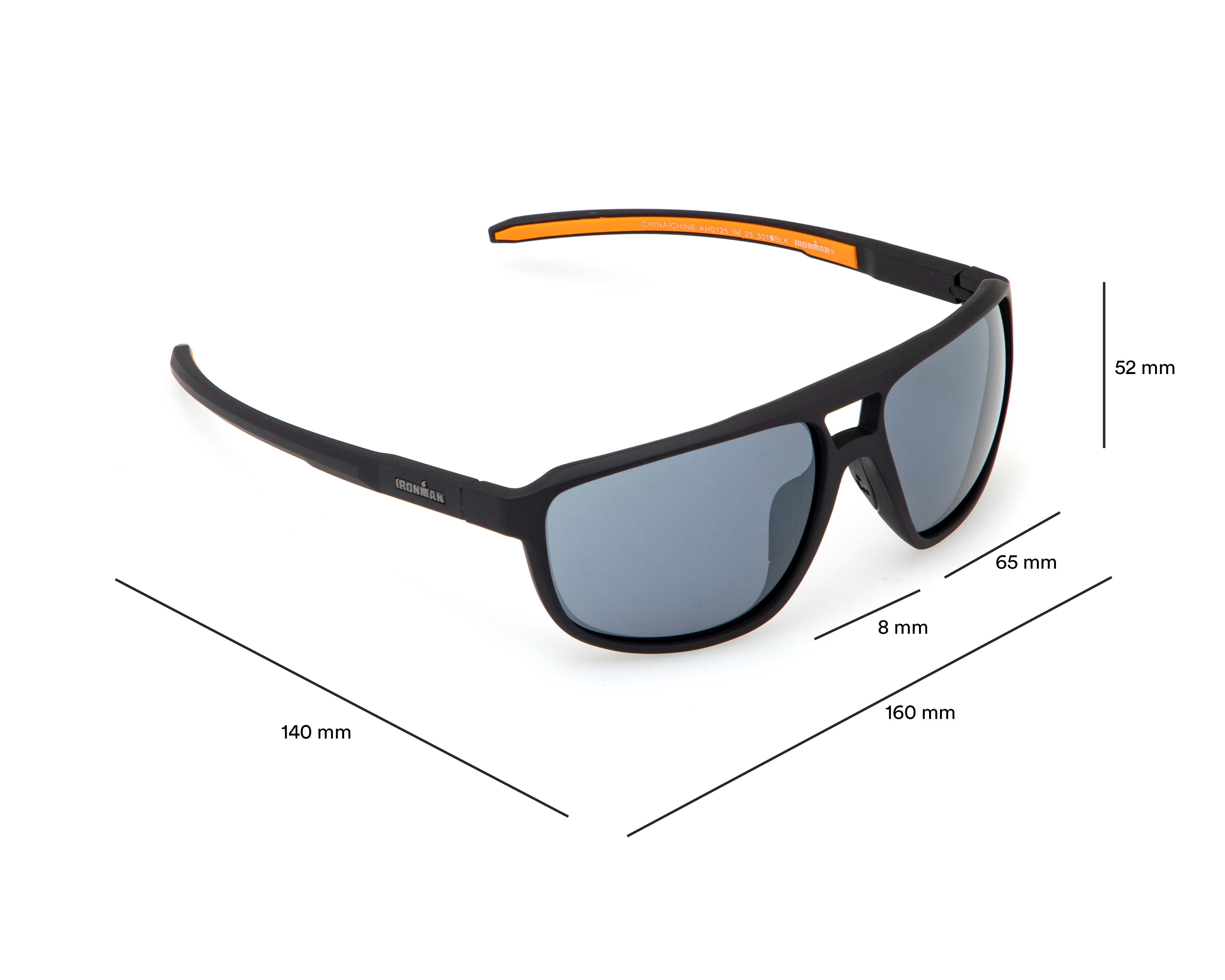 Foto 7 pulgar | Foto 6 | Lentes de Sol para Hombre Ironman Wayfarer IM25 301 Negro
