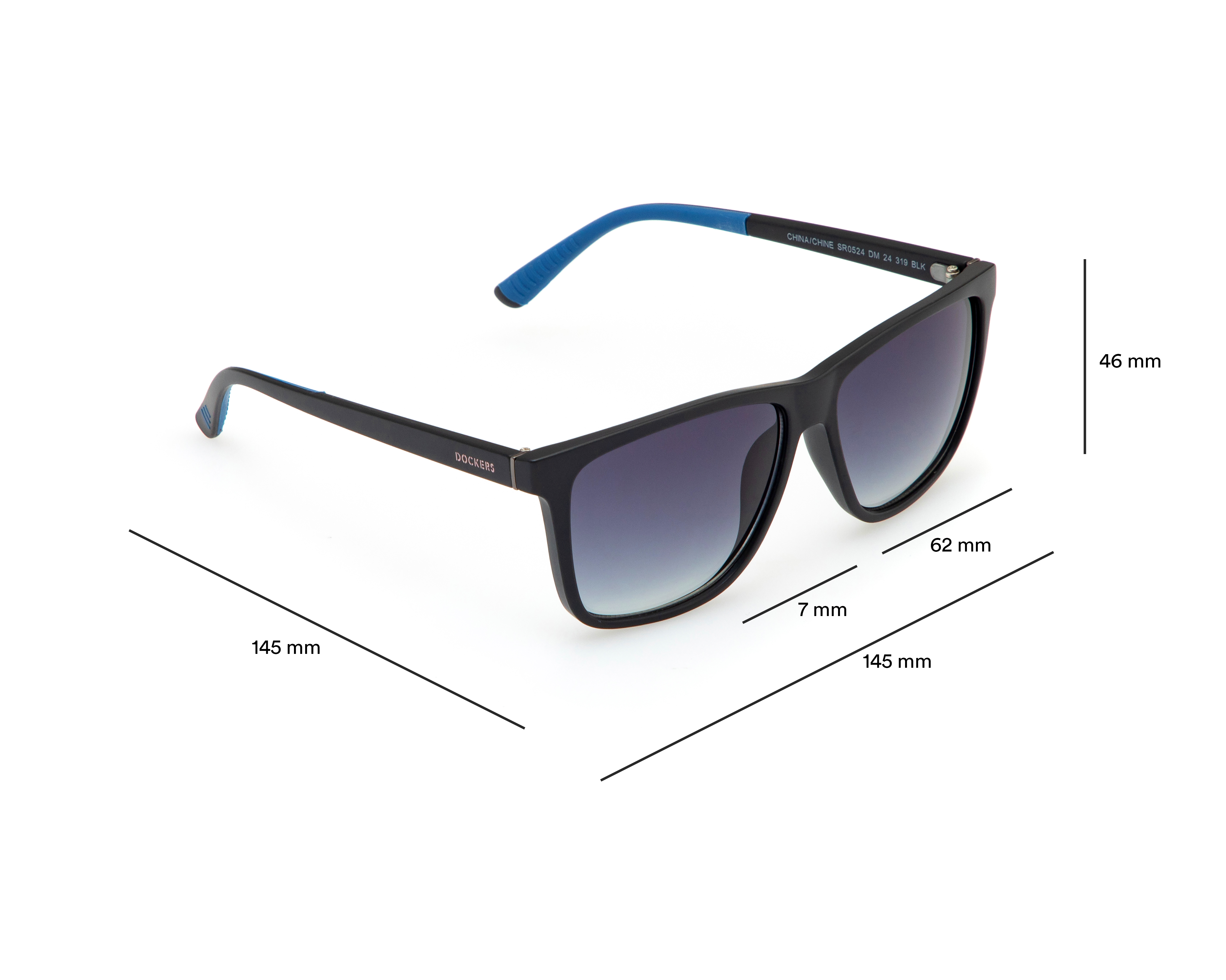 Foto 7 pulgar | Foto 6 | Lentes de Sol para Hombre Dockers Wayfarer Negros