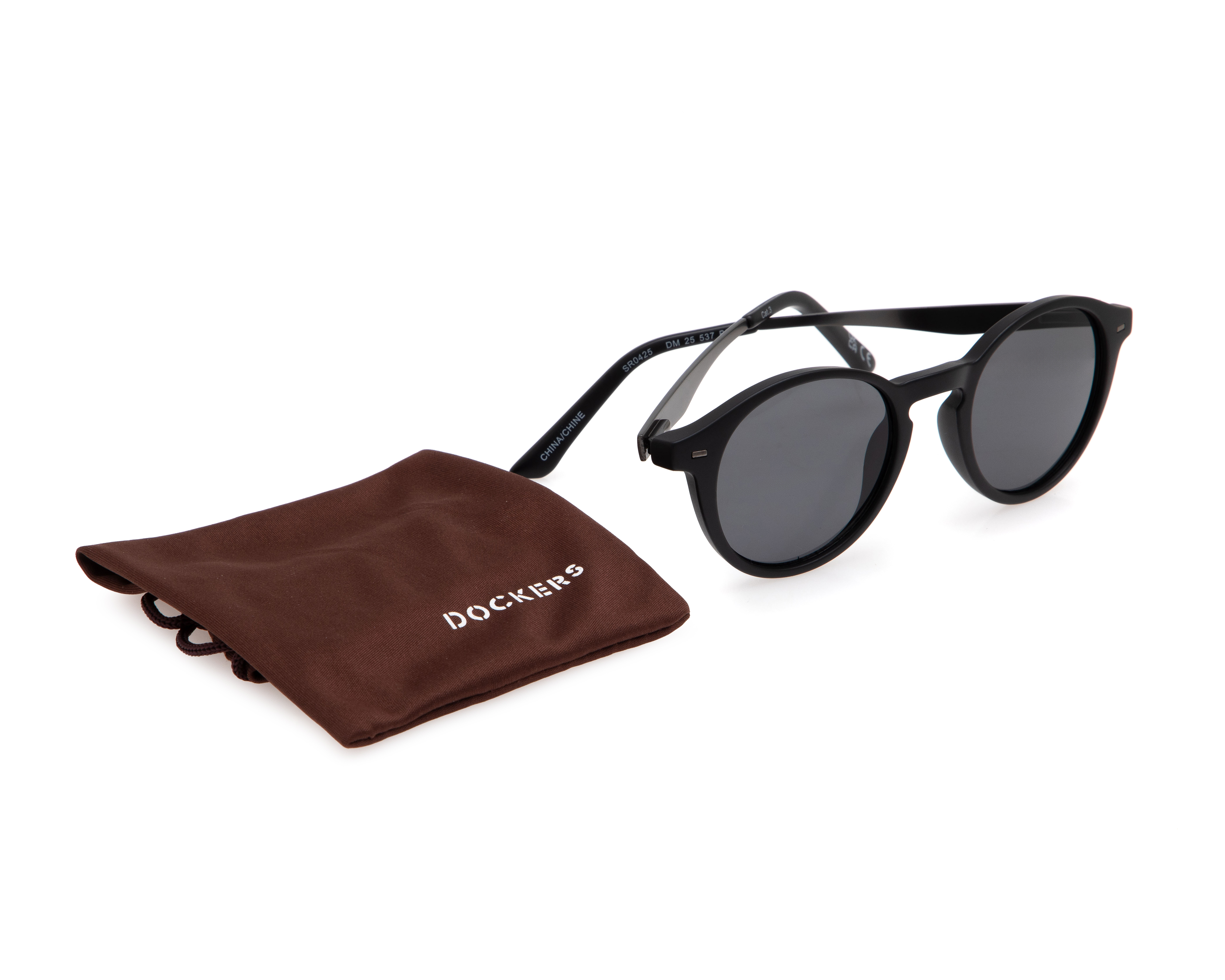 Foto 5 pulgar | Foto 4 | Lentes de Sol para Hombre Dockers Redondos 25 537 Negros