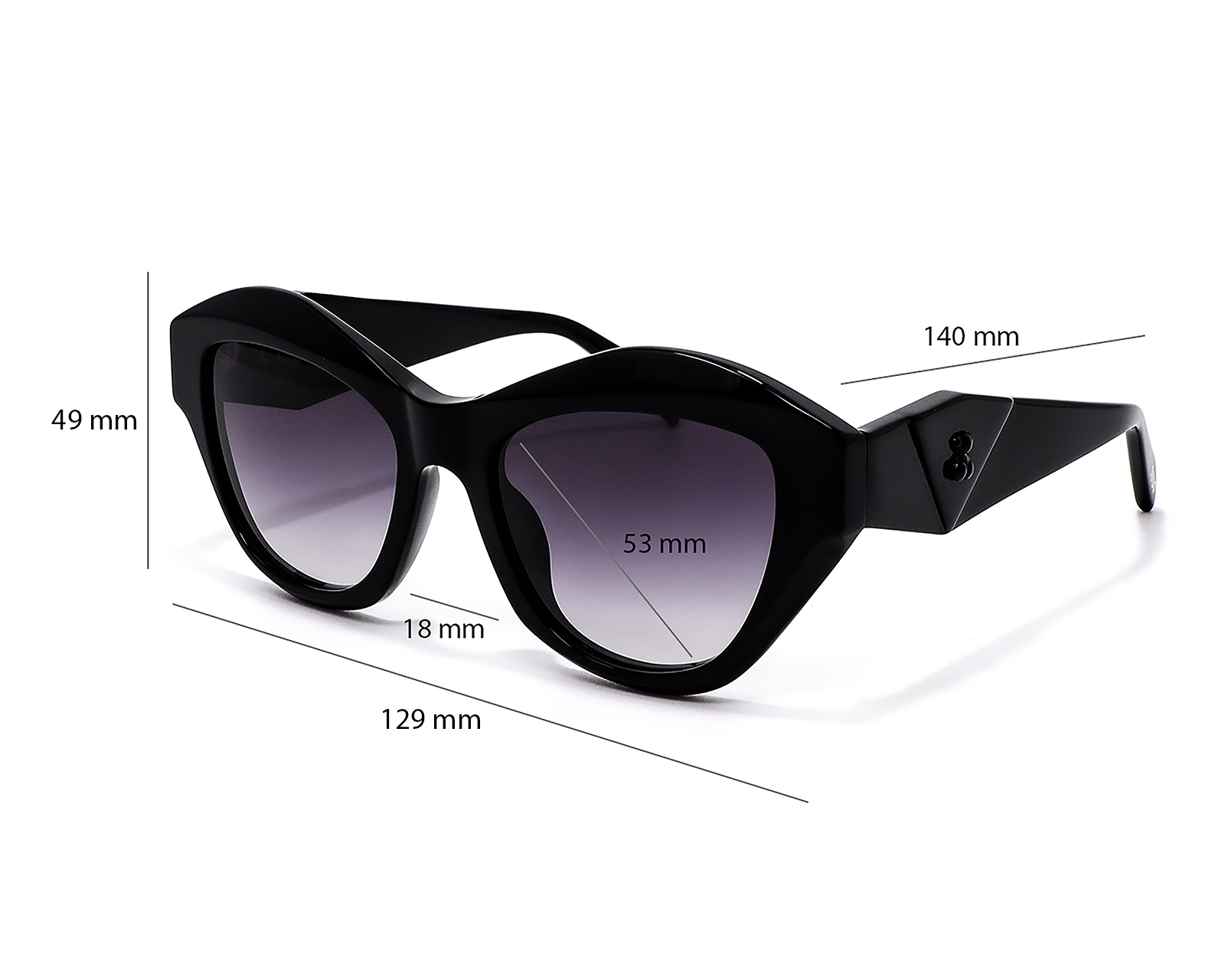 Foto 6 | Foto 6 | Lentes de Sol para Mujer Tous Cat Eye 0C77V Negros