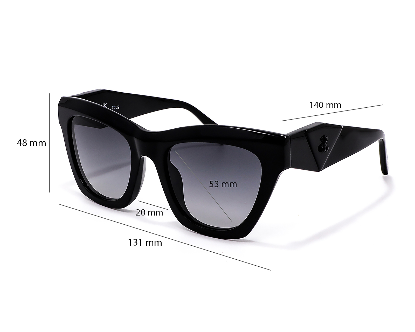 Foto 6 | Foto 6 | Lentes de Sol para Mujer Tous Cat Eye 0C78V Negros