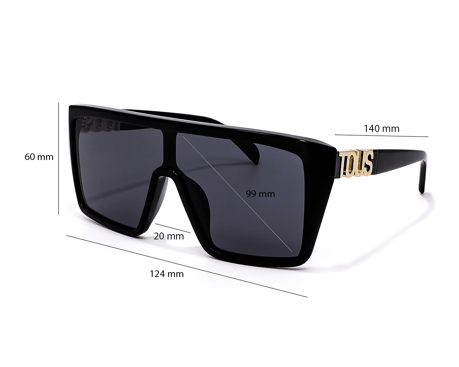 Foto 6 | Foto 6 | Lentes de Sol para Mujer Tous Cuadrados 00C85 Negros