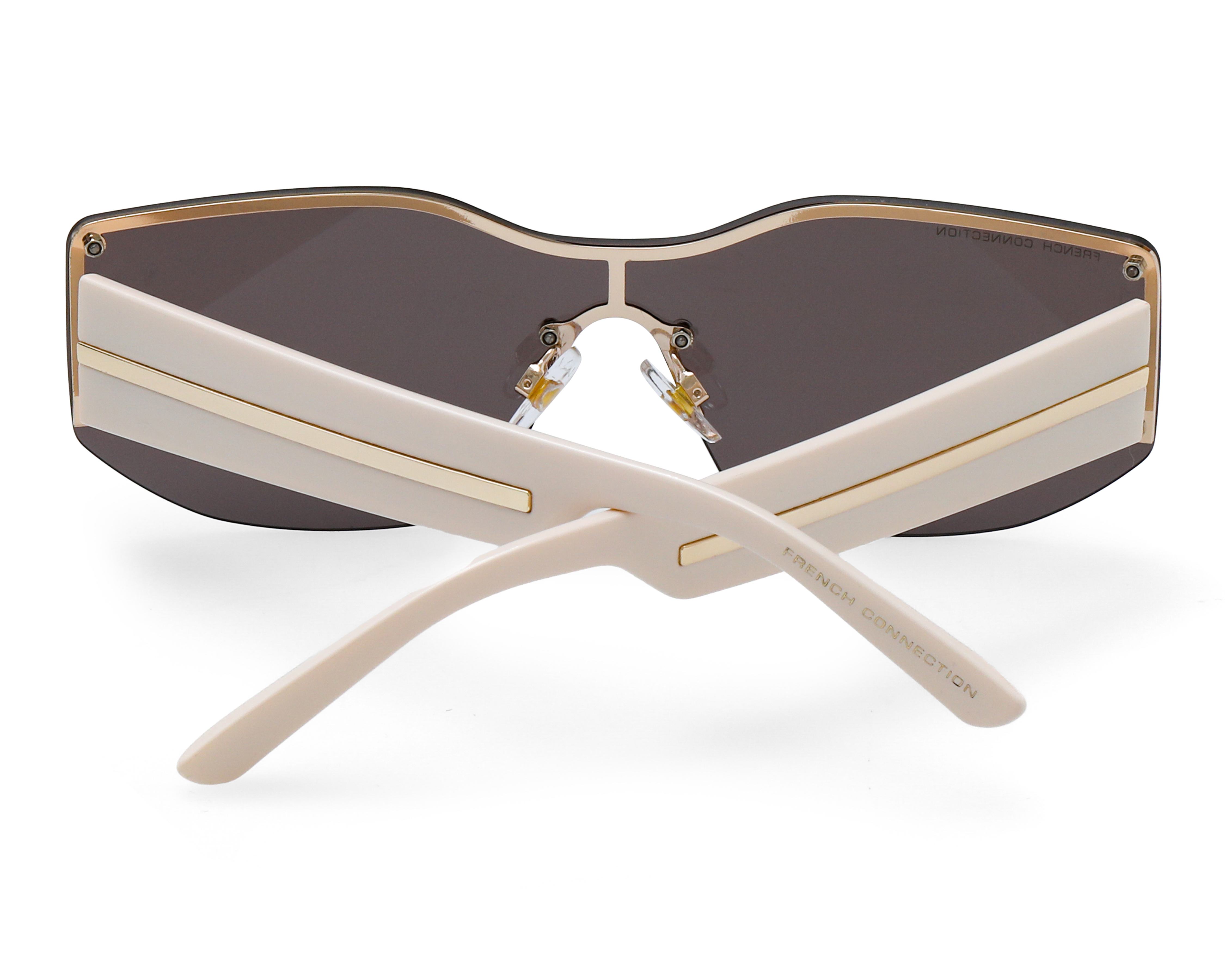 Foto 4 pulgar | Foto 3 | Lentes de Sol para Mujer French Connection Shield Faye Dorado