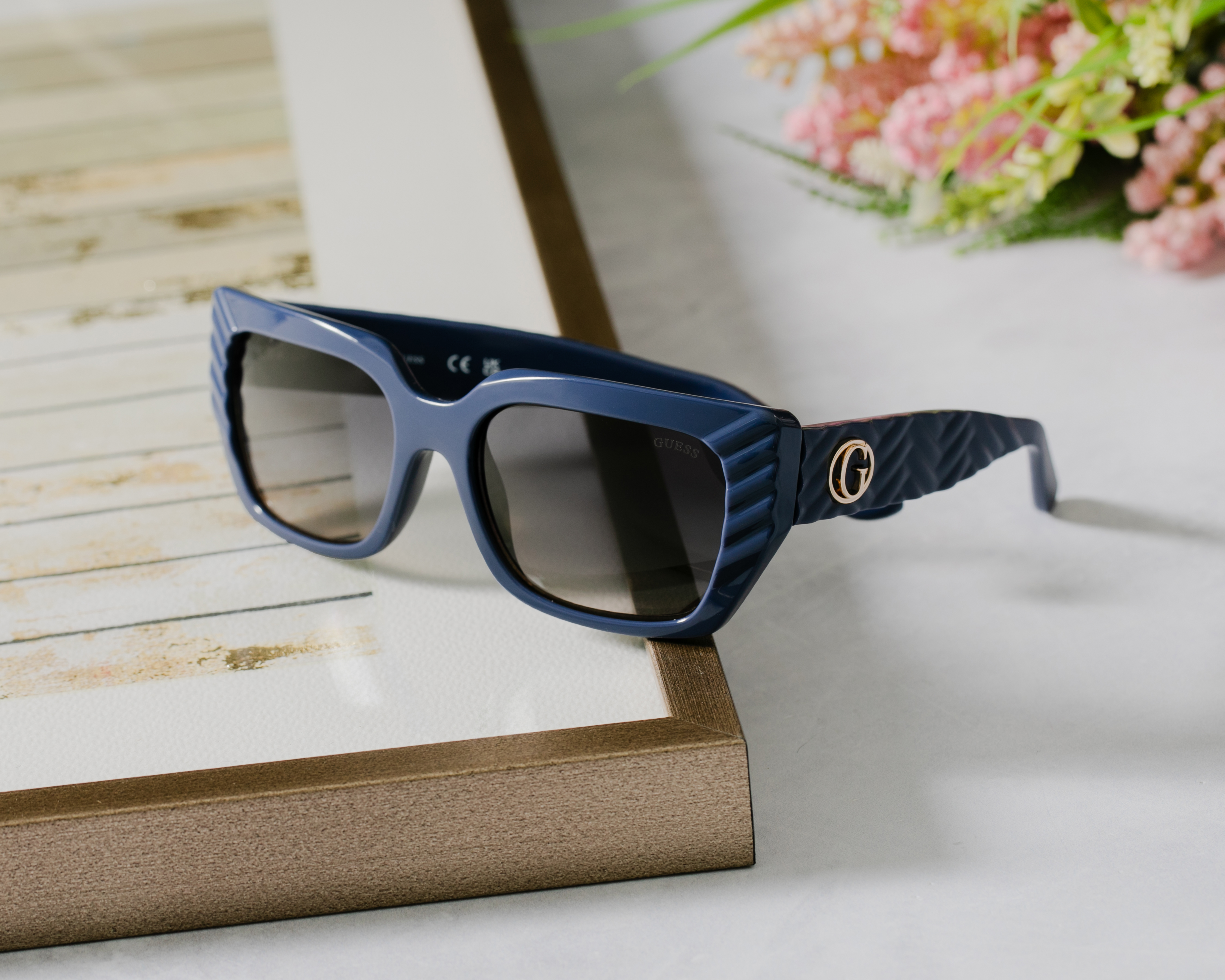 Foto 6 | Foto 6 | Lentes de Sol para Mujer Guess Rectangulares Azules