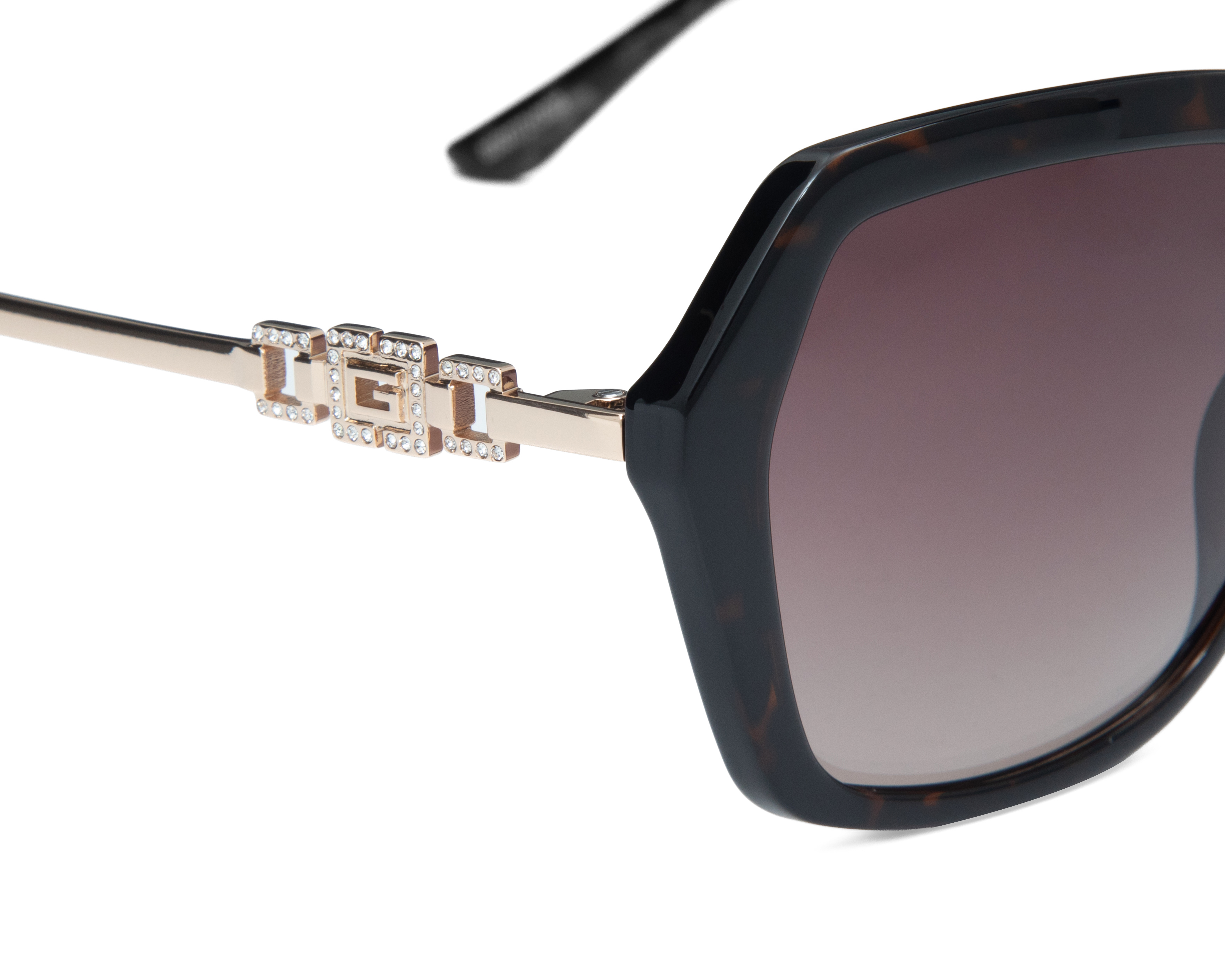 Foto 5 pulgar | Foto 4 | Lentes de Sol para Mujer Guess Hexagonales GU00267 Havana