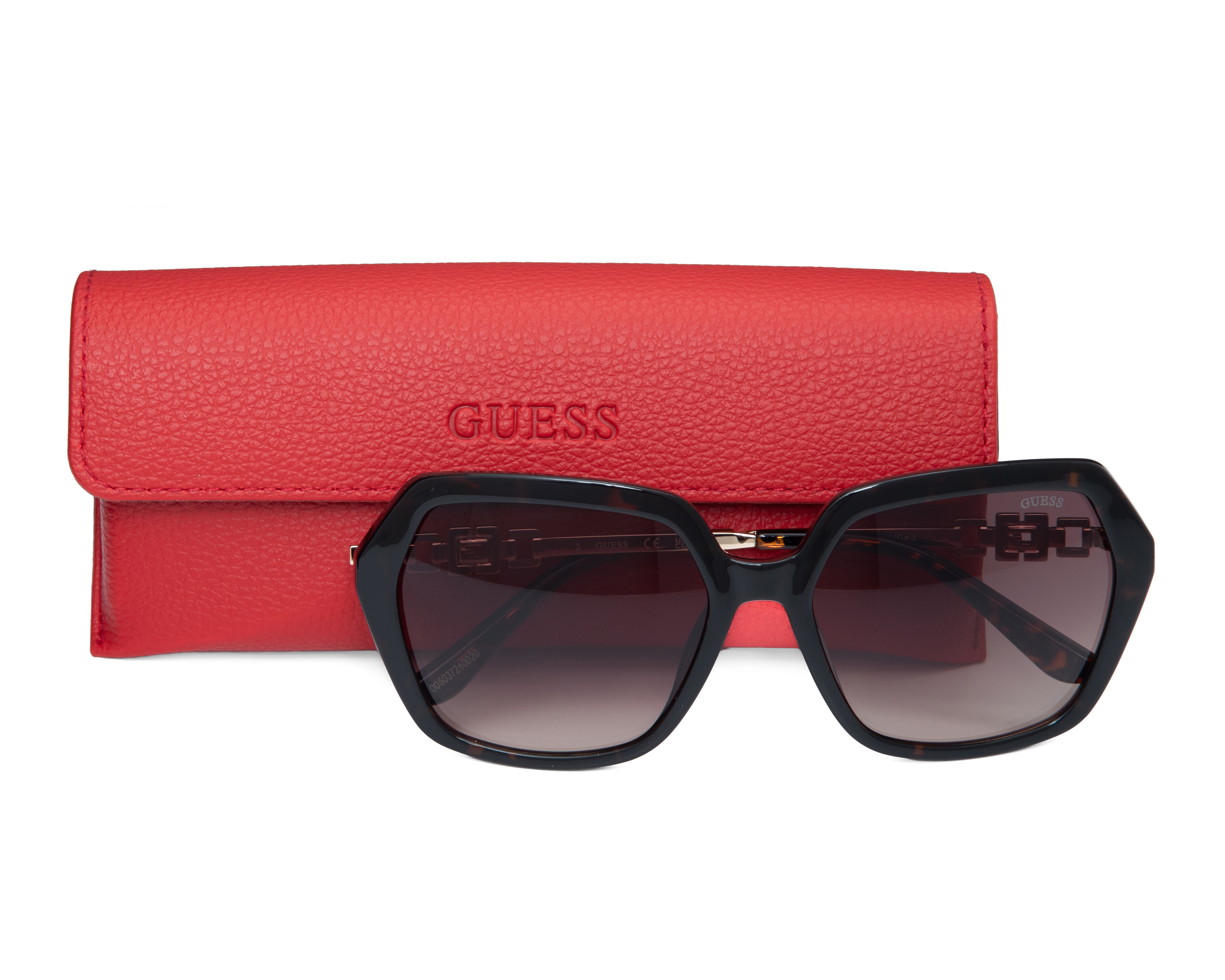 Foto 5 | Foto 5 | Lentes de Sol para Mujer Guess Hexagonales GU00267 Havana