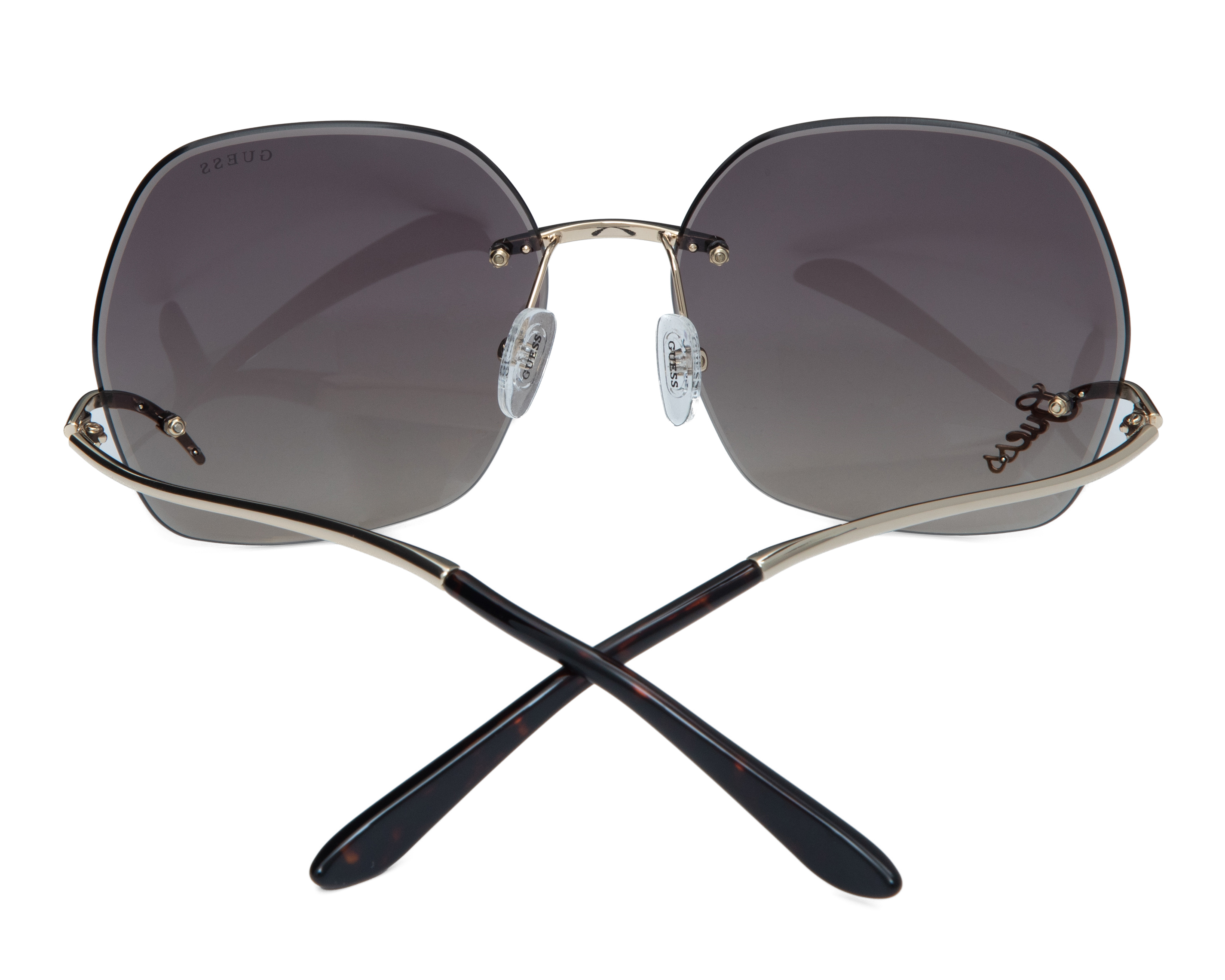 Foto 4 pulgar | Foto 3 | Lentes de Sol para Mujer Guess Mariposa GU00268 Dorados