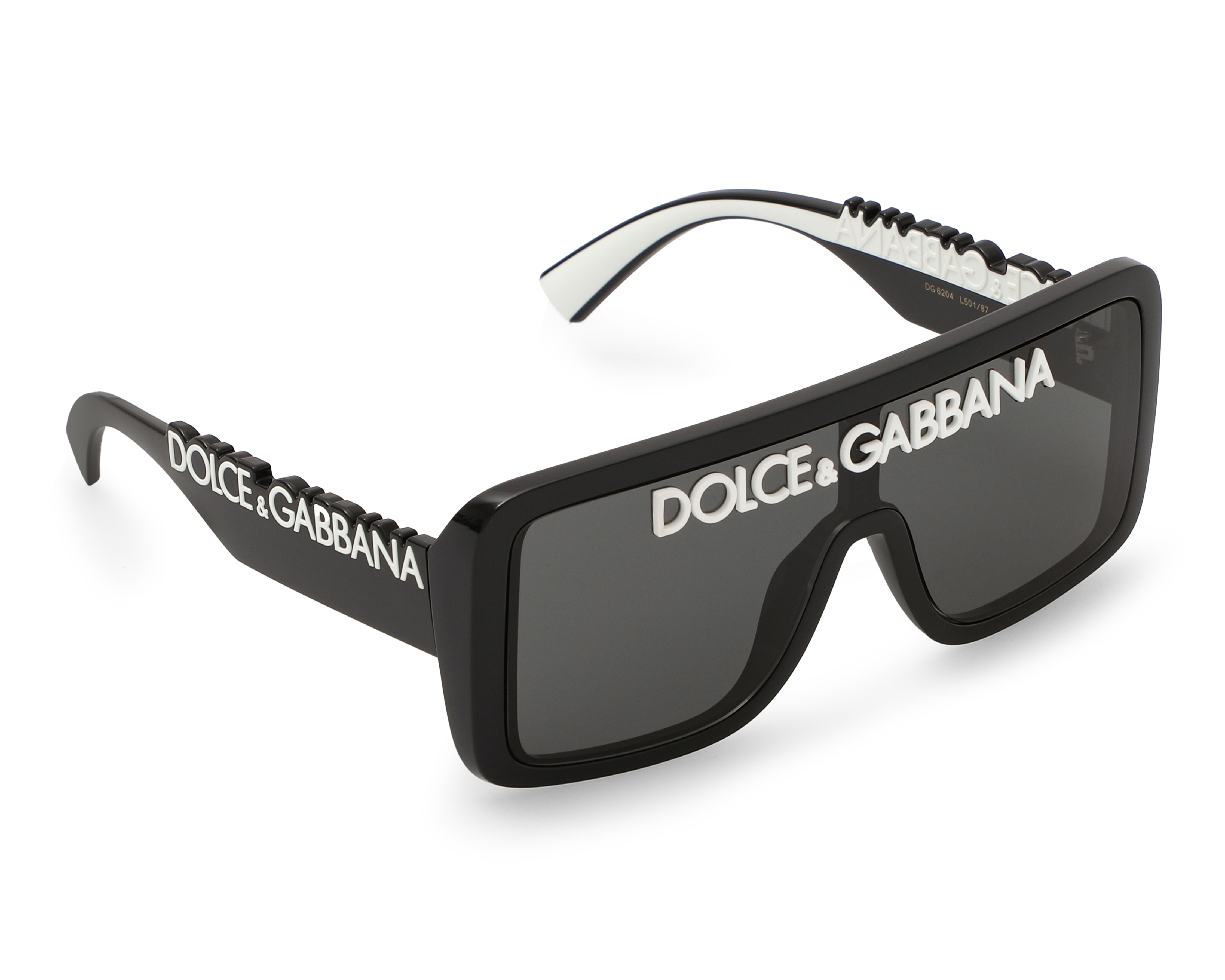 Lentes de Sol Unisex Dolce & Gabbana Rectangulares 0DG 6204 L50187 Negros