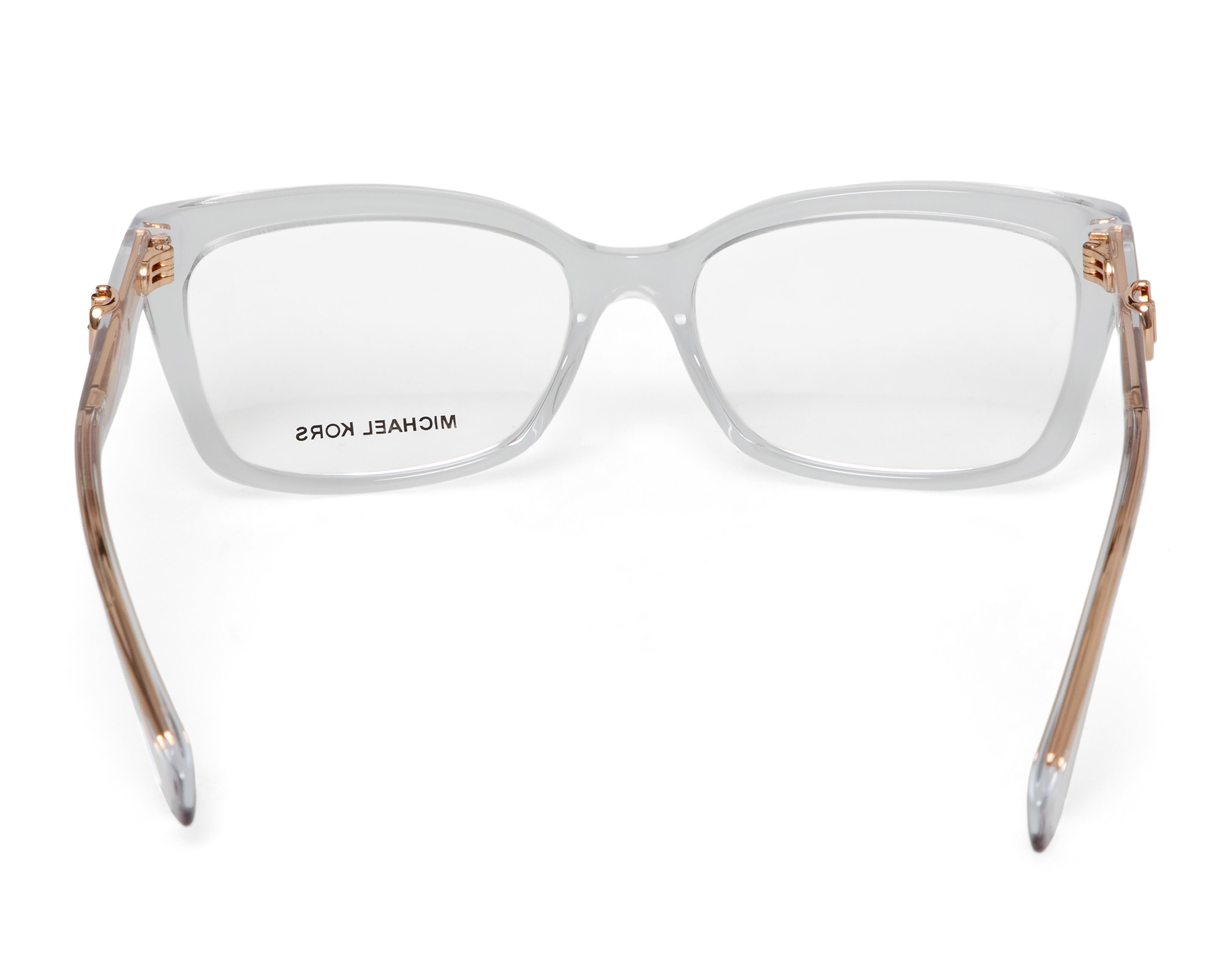 Foto 4 pulgar | Foto 3 | Armazón Oftálmico para Mujer Michael Kors Rectangular Oro Rosa