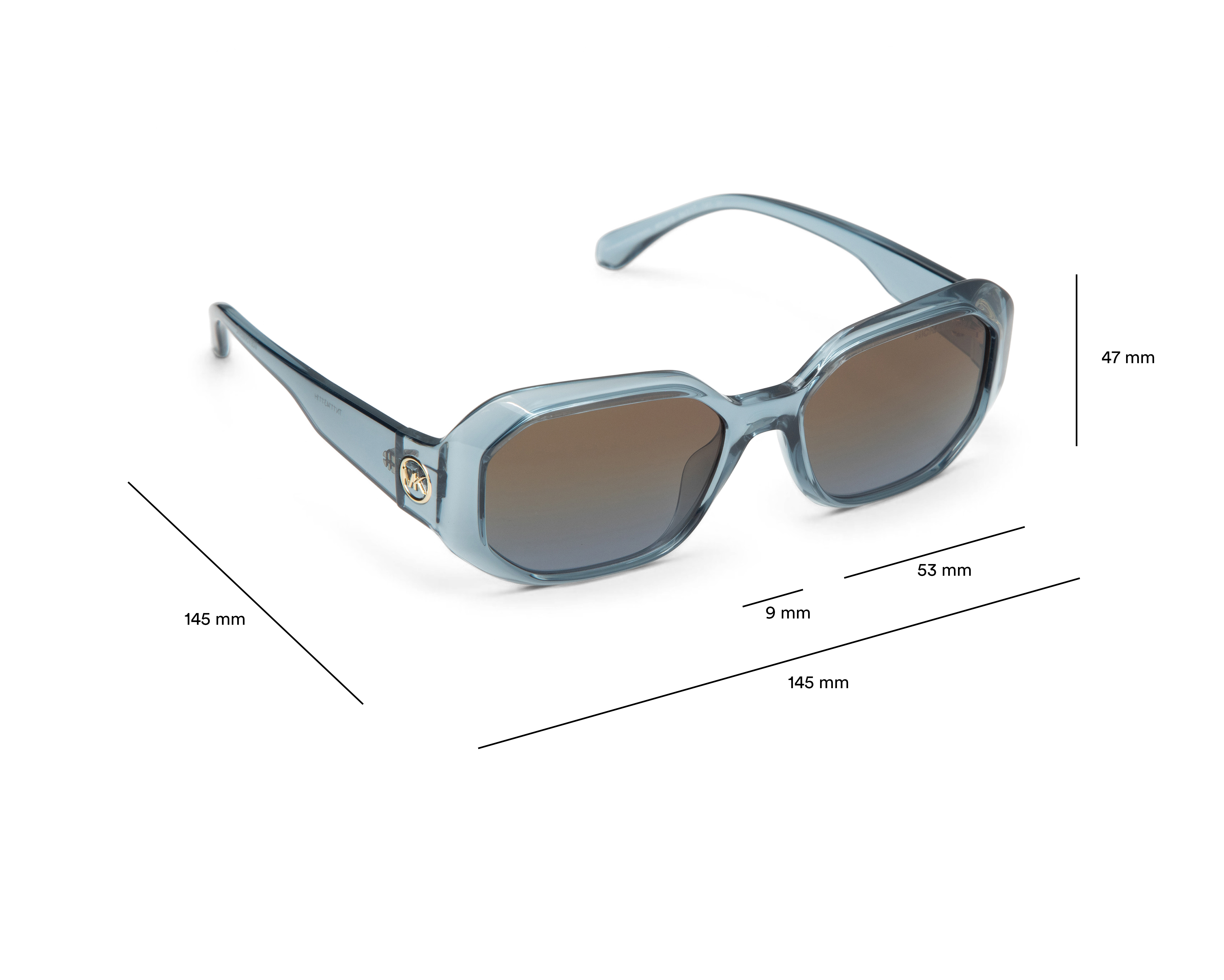 Foto 8 pulgar | Foto 7 | Lentes de Sol para Mujer Michael Kors Rectangulares 0MK 2240U 401413 Grises