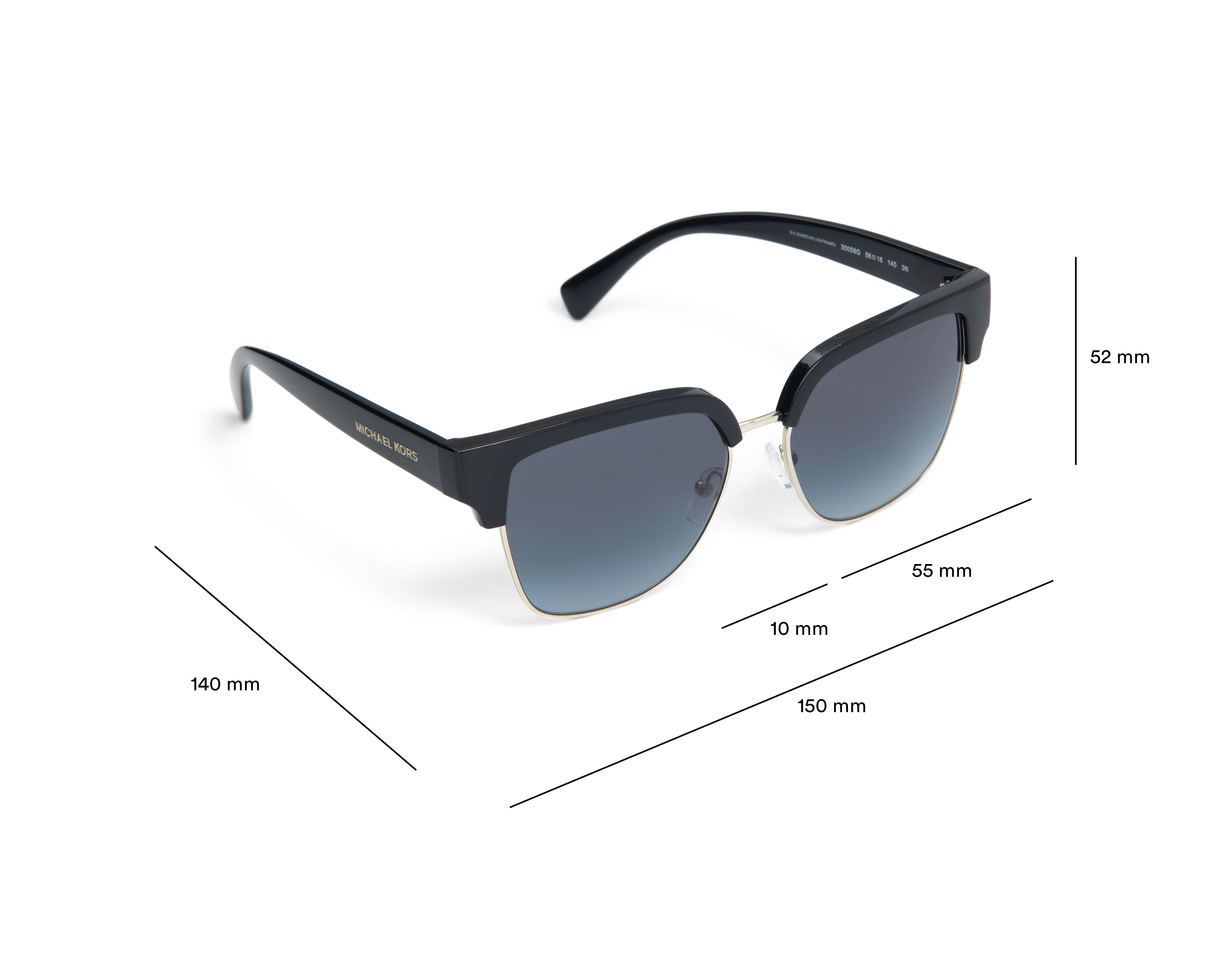 Foto 7 | Foto 7 | Lentes de Sol para Mujer Michael Kors 0MK 2264U 300613 Negros