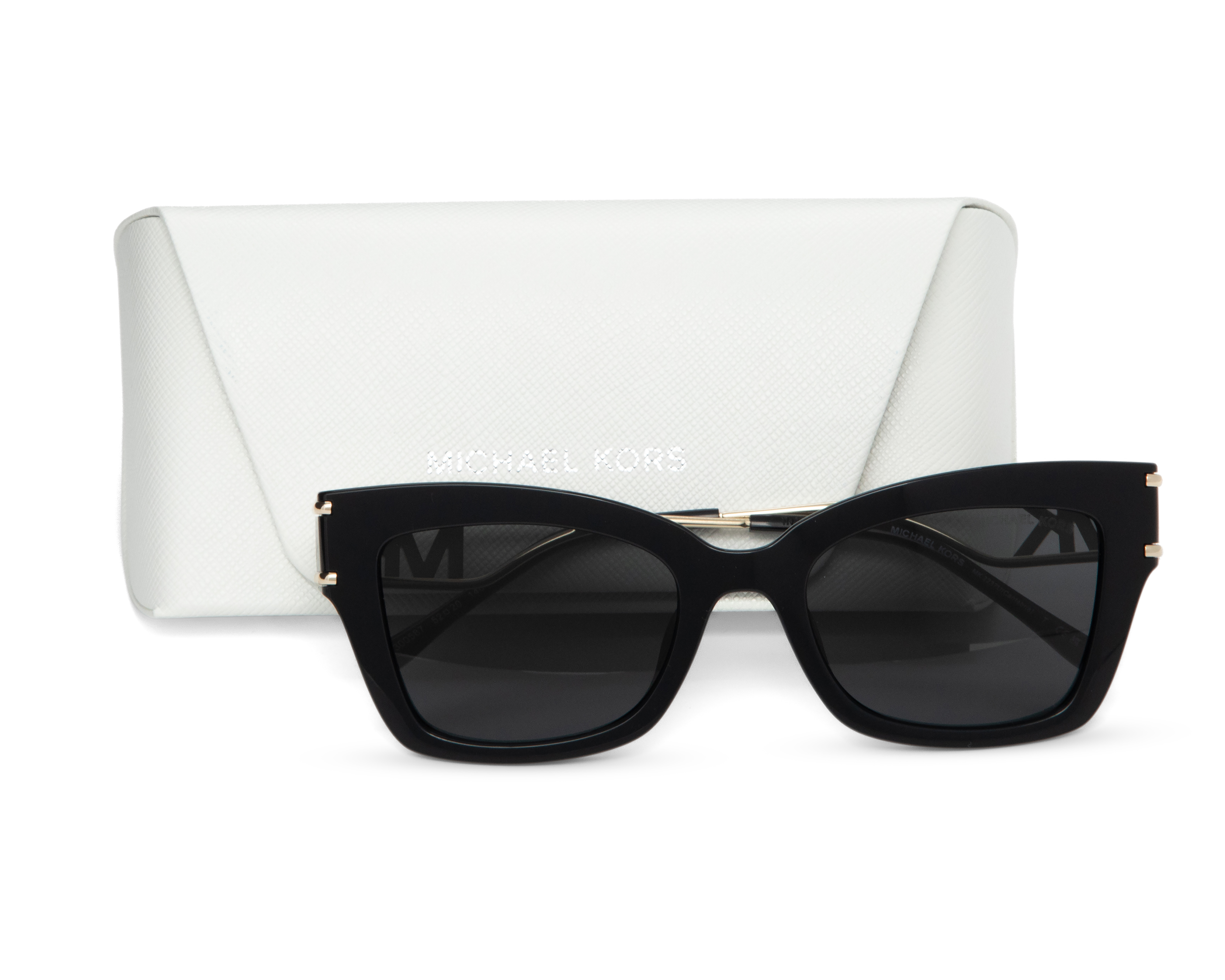 Foto 6 pulgar | Foto 5 | Lentes de Sol para Mujer Michael Kors Cat Eye 0MK 2237U 300587 Negros