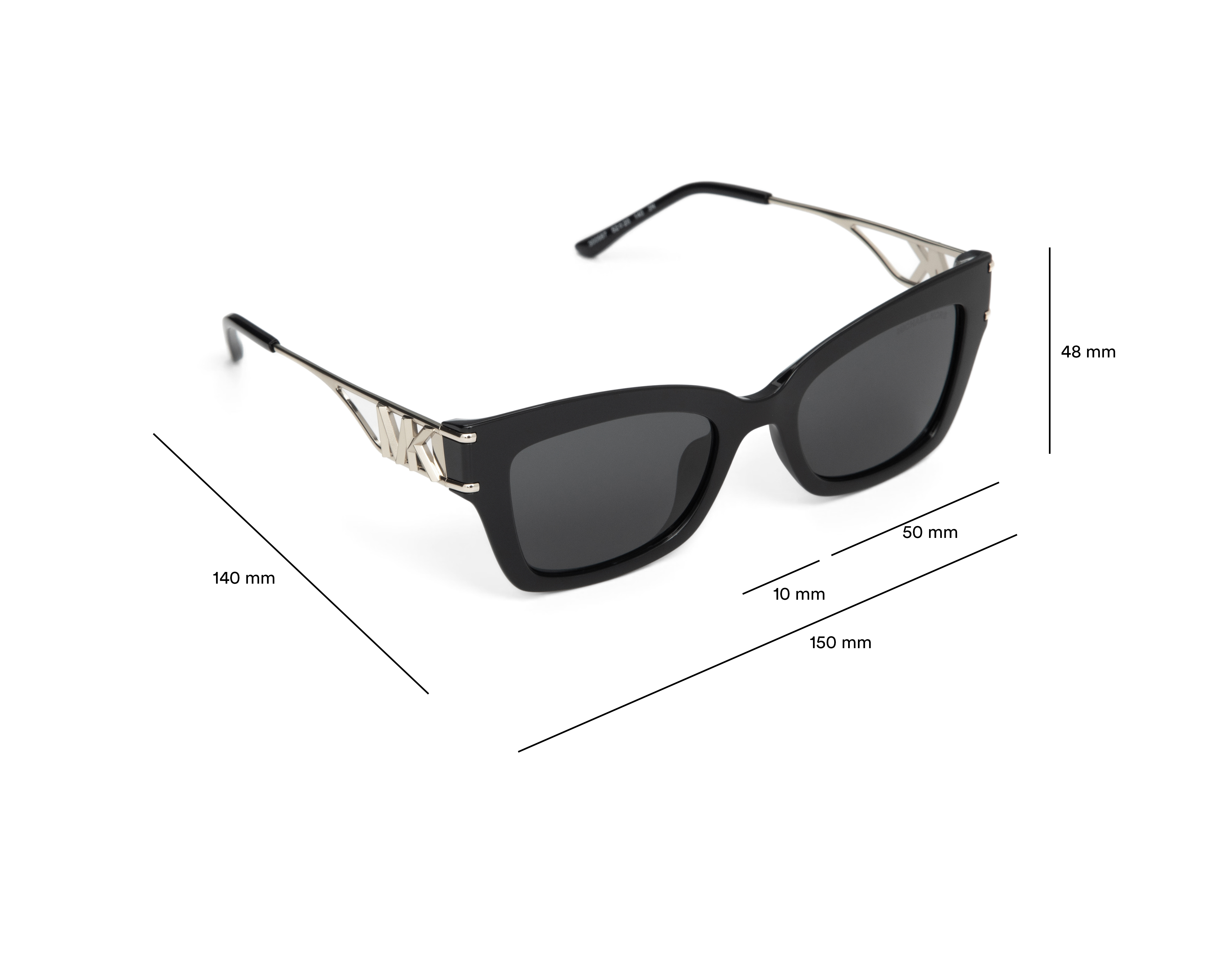 Foto 7 | Foto 7 | Lentes de Sol para Mujer Michael Kors Cat Eye 0MK 2237U 300587 Negros
