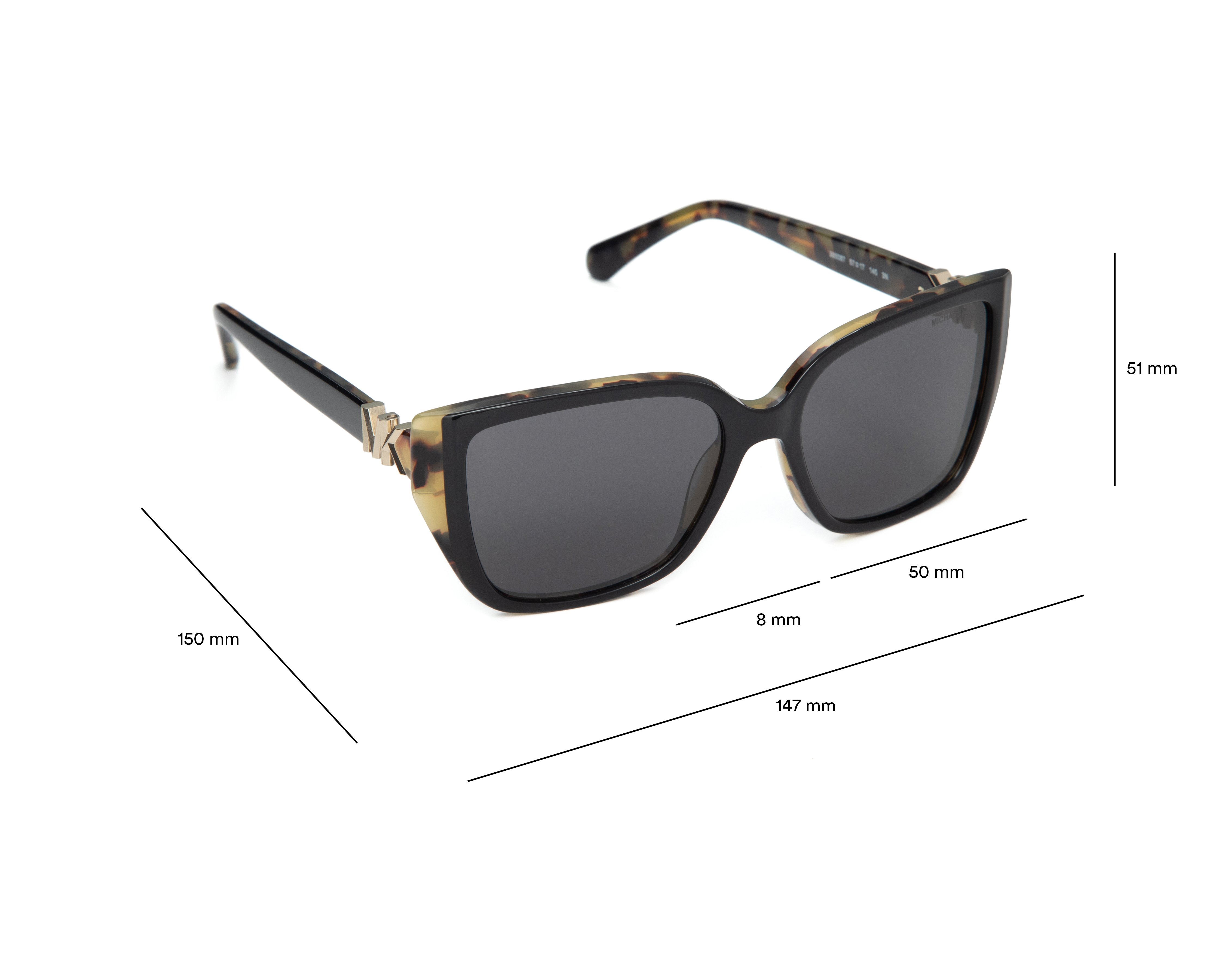 Foto 8 pulgar | Foto 7 | Lentes de Sol para Mujer Michael Kors Cat Eye Negros