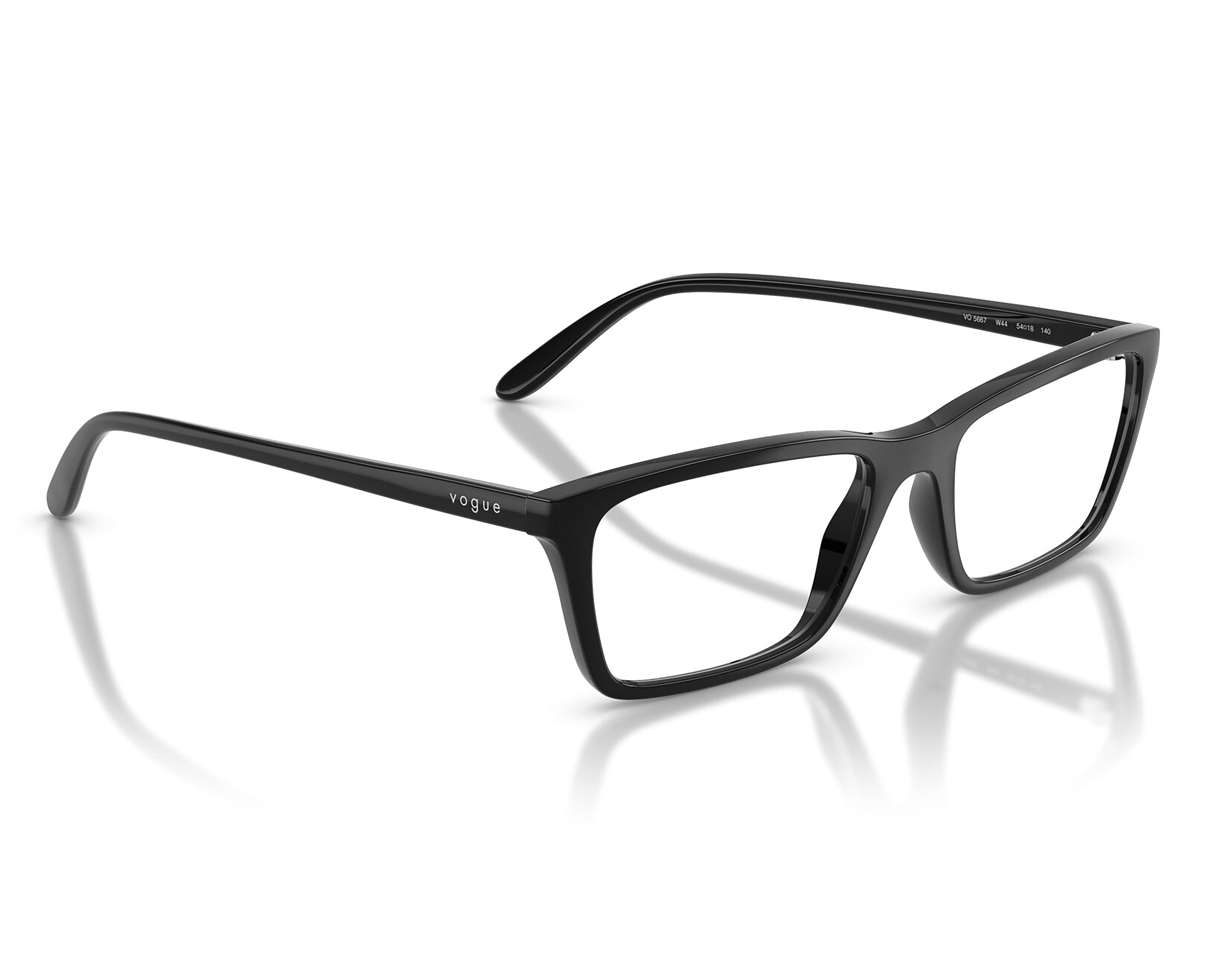 Armazón Oftálmico para Mujer Vogue Rectangular Negro