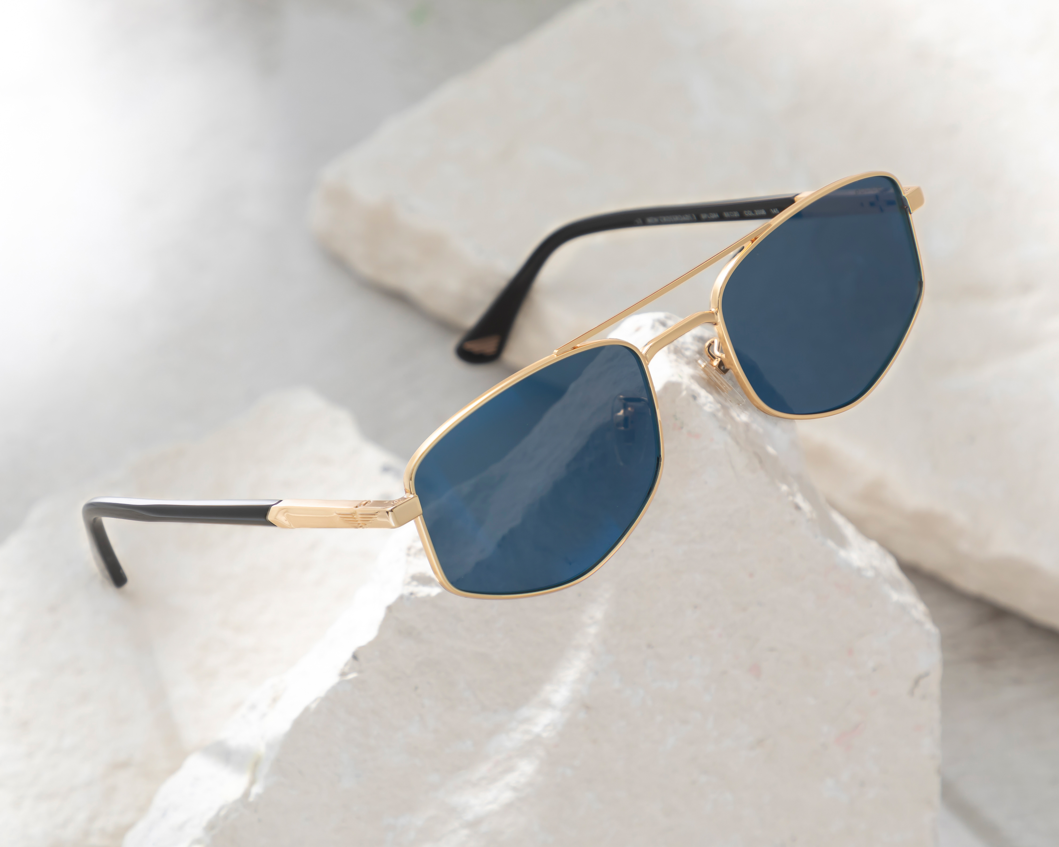 Foto 6 | Foto 6 | Lentes de Sol para Hombre Police Cuadrado SPL.00Q84.200B.55 Dorados