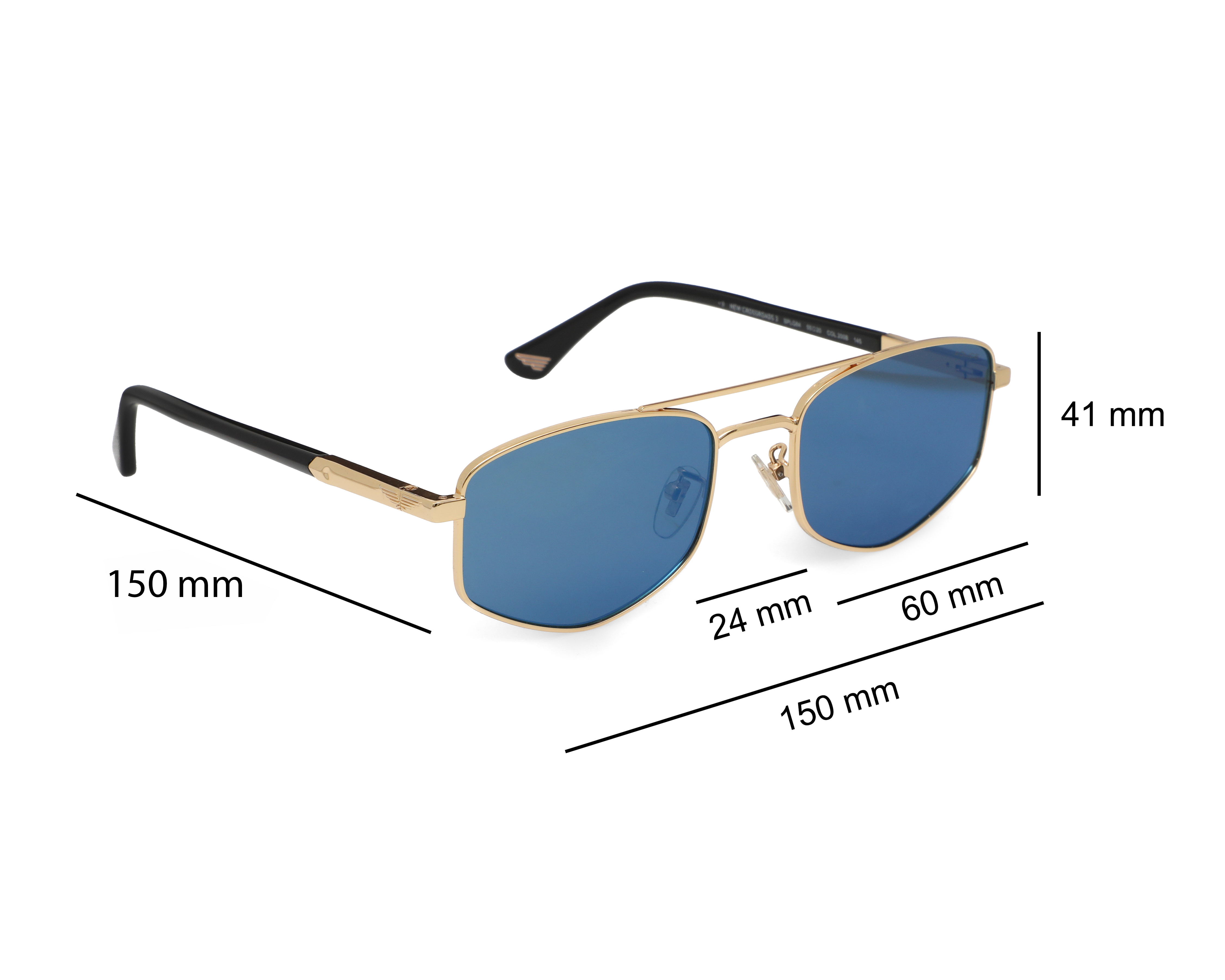 Foto 8 pulgar | Foto 7 | Lentes de Sol para Hombre Police Cuadrado SPL.00Q84.200B.55 Dorados