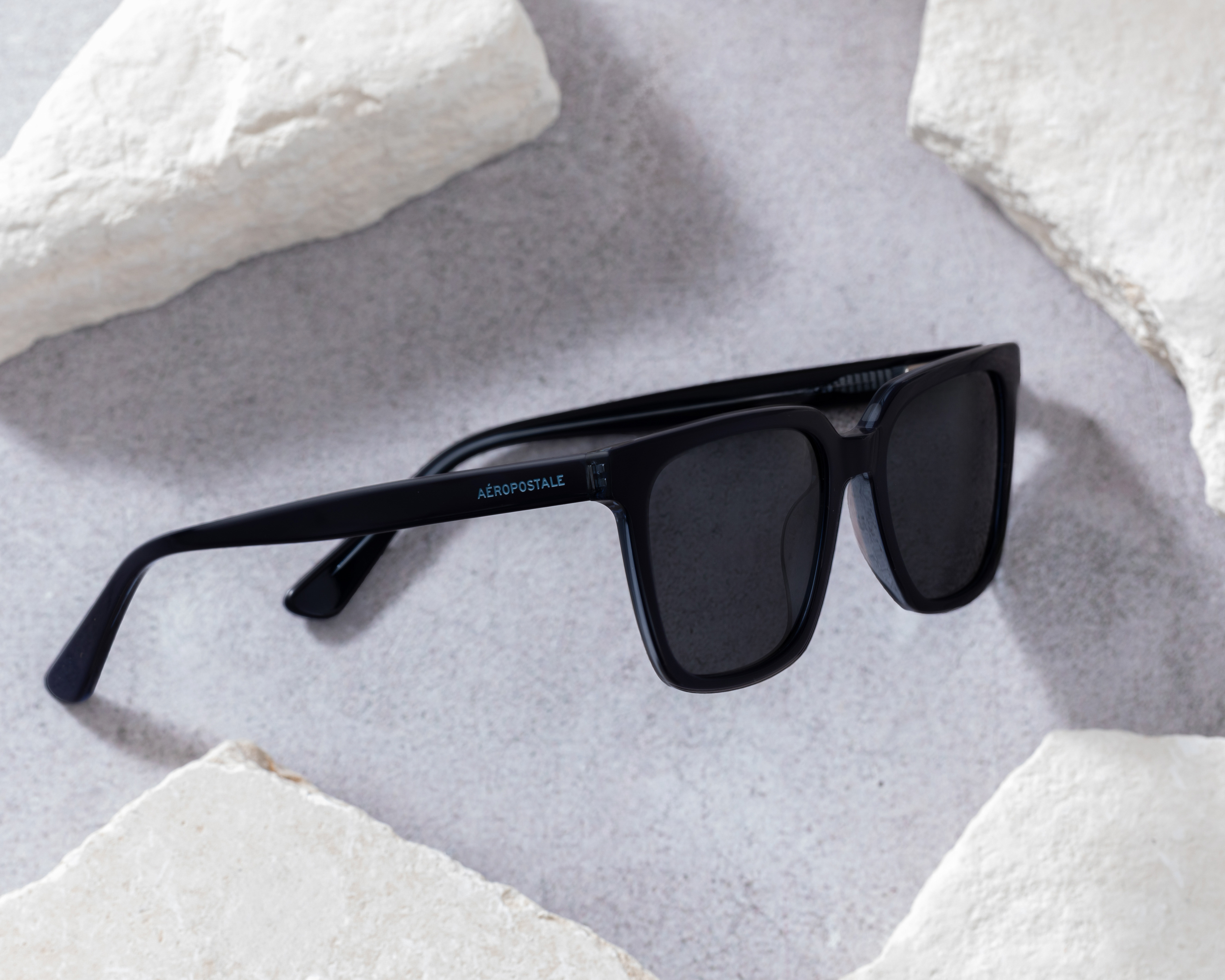 Foto 6 | Foto 6 | Lentes de Sol para Hombre Aéropostale Cuadrados SAE.13351.0BLK.55 Negros